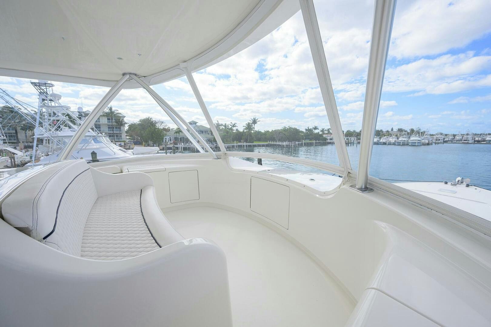 a white boat with a large white sail aboard JUST CHILLIN Yacht for Sale
