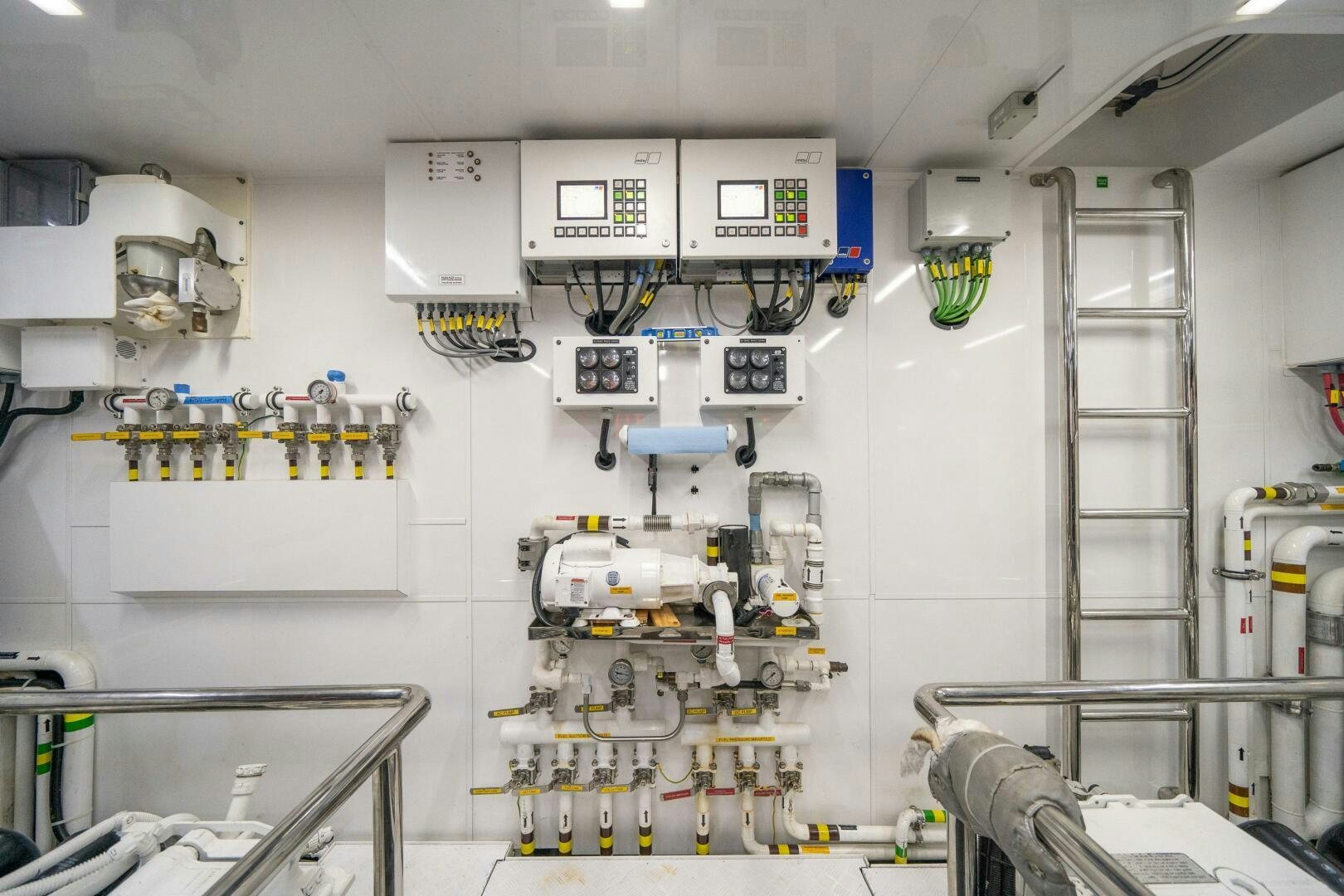 a room with equipment and equipment aboard DAY ONE Yacht for Sale