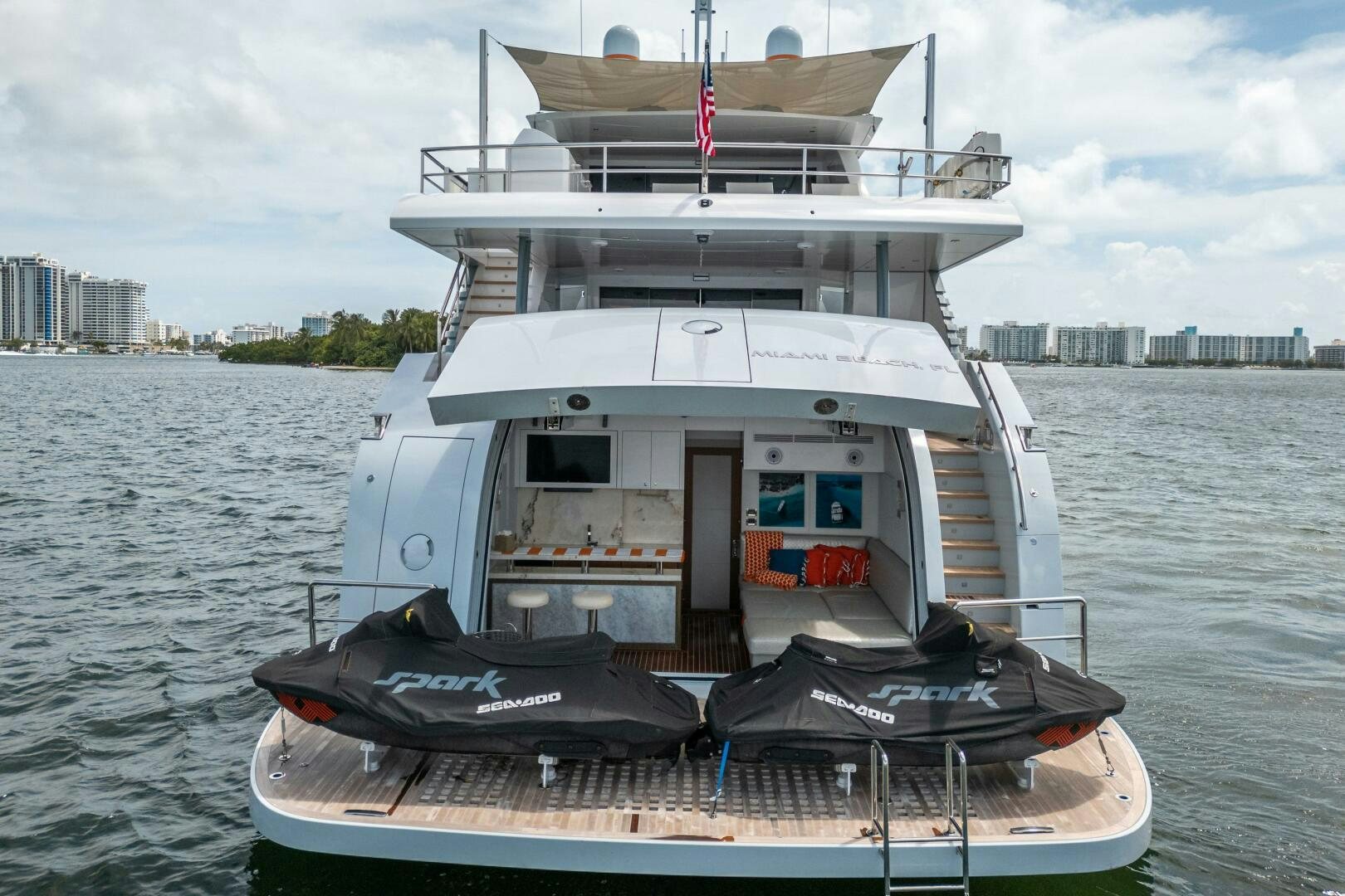 a boat on the water aboard DAY ONE Yacht for Sale