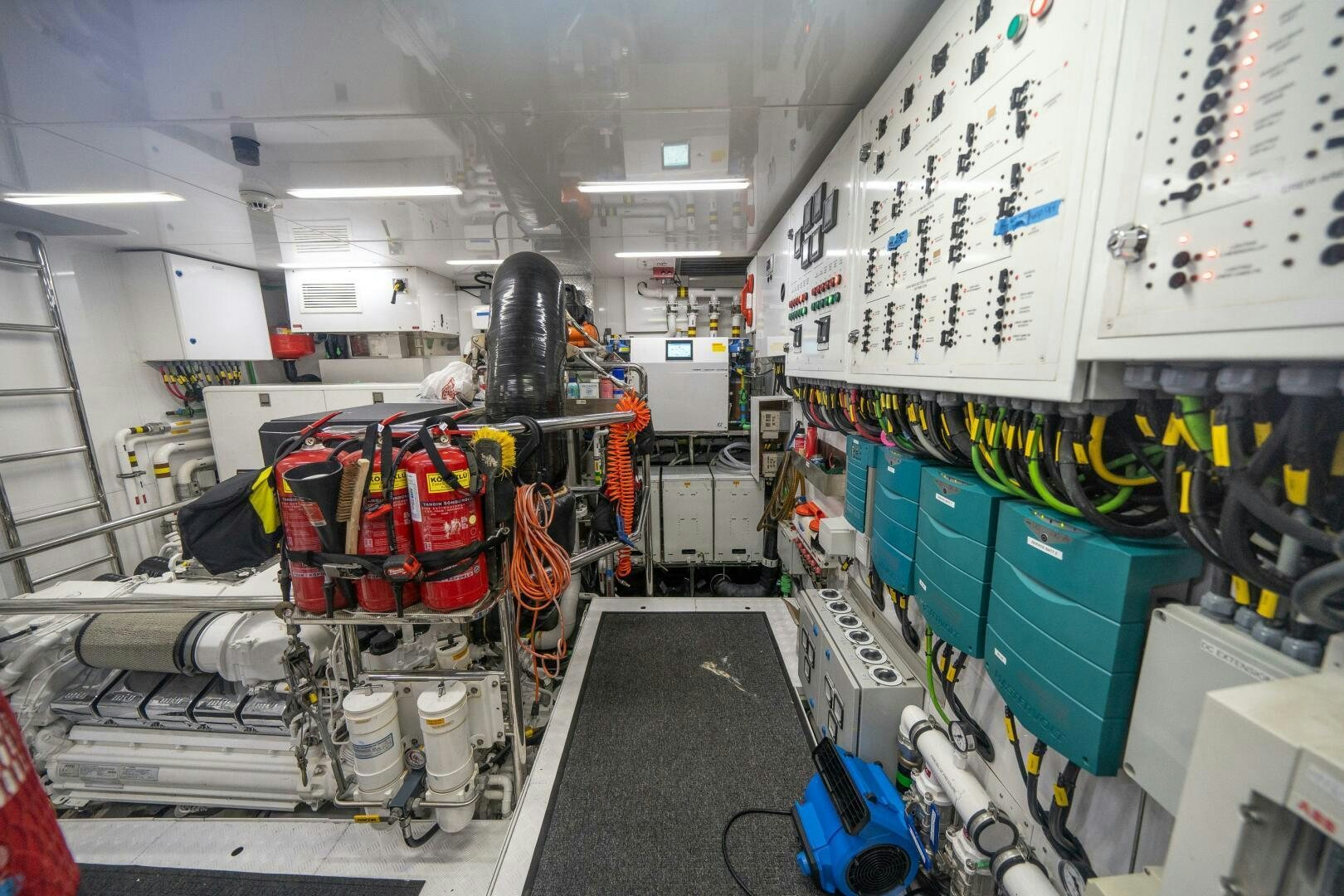 a factory with machinery aboard DAY ONE Yacht for Sale