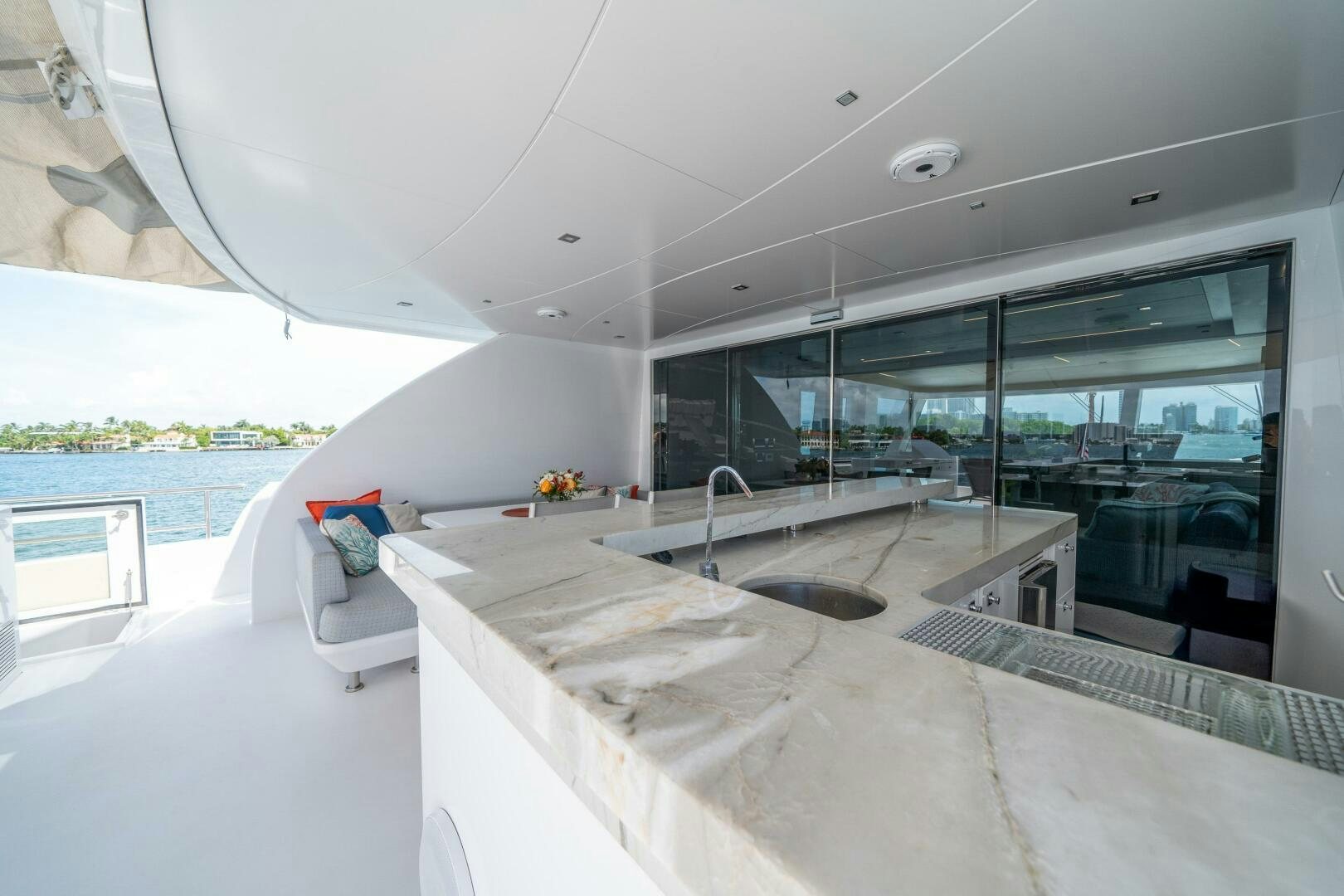 a large modern house aboard DAY ONE Yacht for Sale