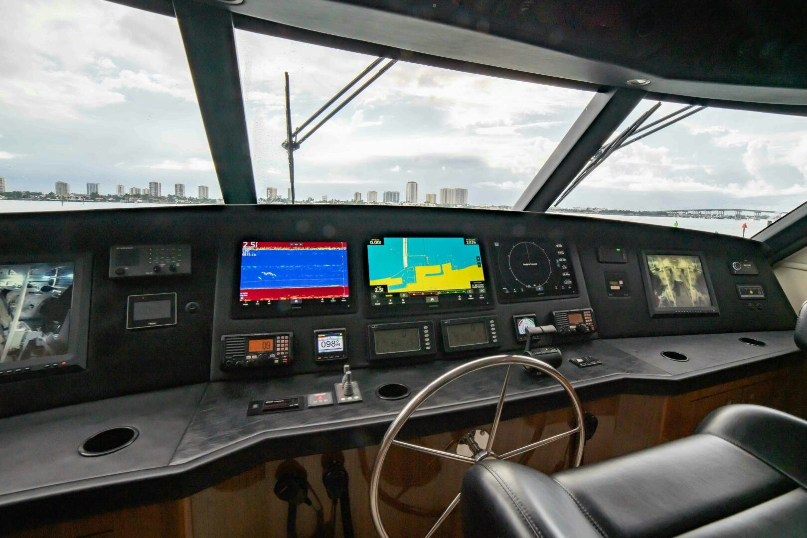 inside of a car aboard Z MOTIVATION Yacht for Sale