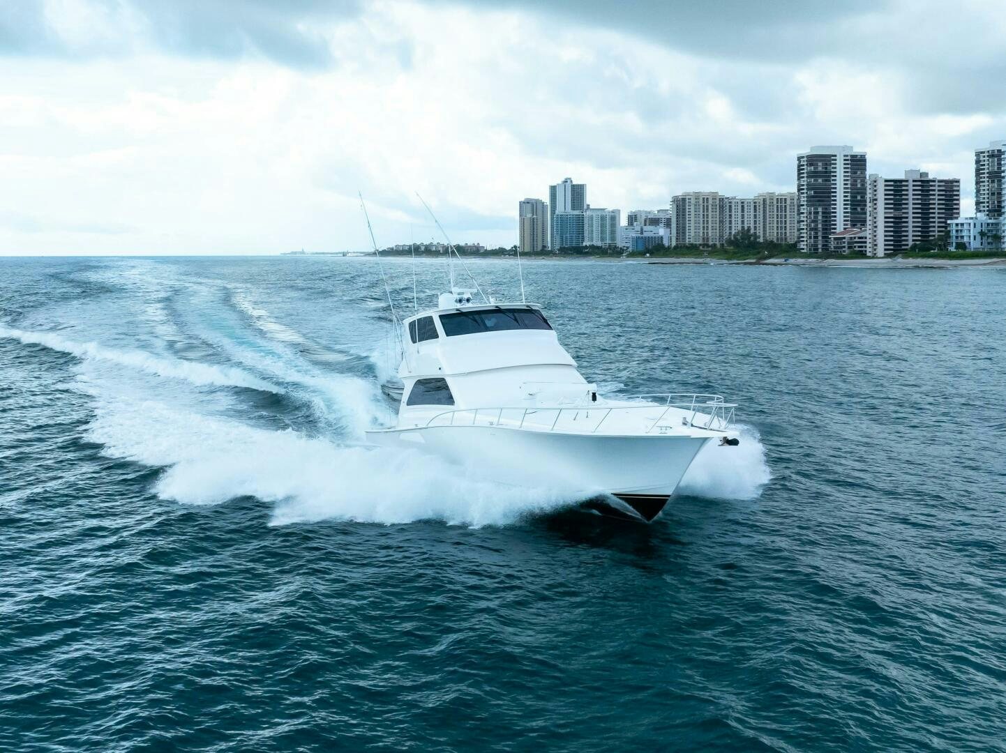 a boat on the water aboard Z MOTIVATION Yacht for Sale