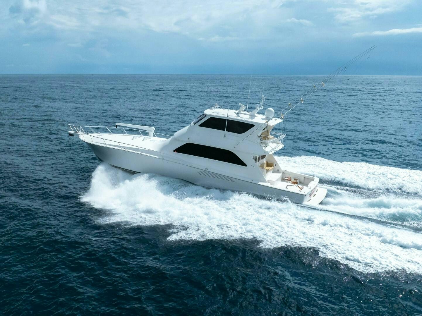 a white yacht in the water aboard Z MOTIVATION Yacht for Sale