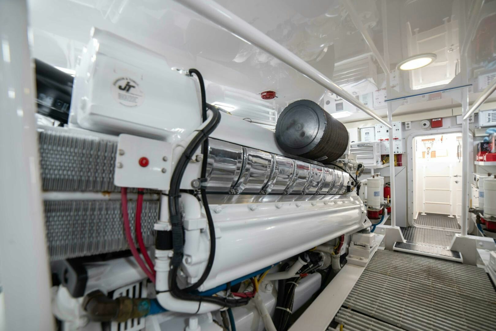 a large white machine aboard Z MOTIVATION Yacht for Sale