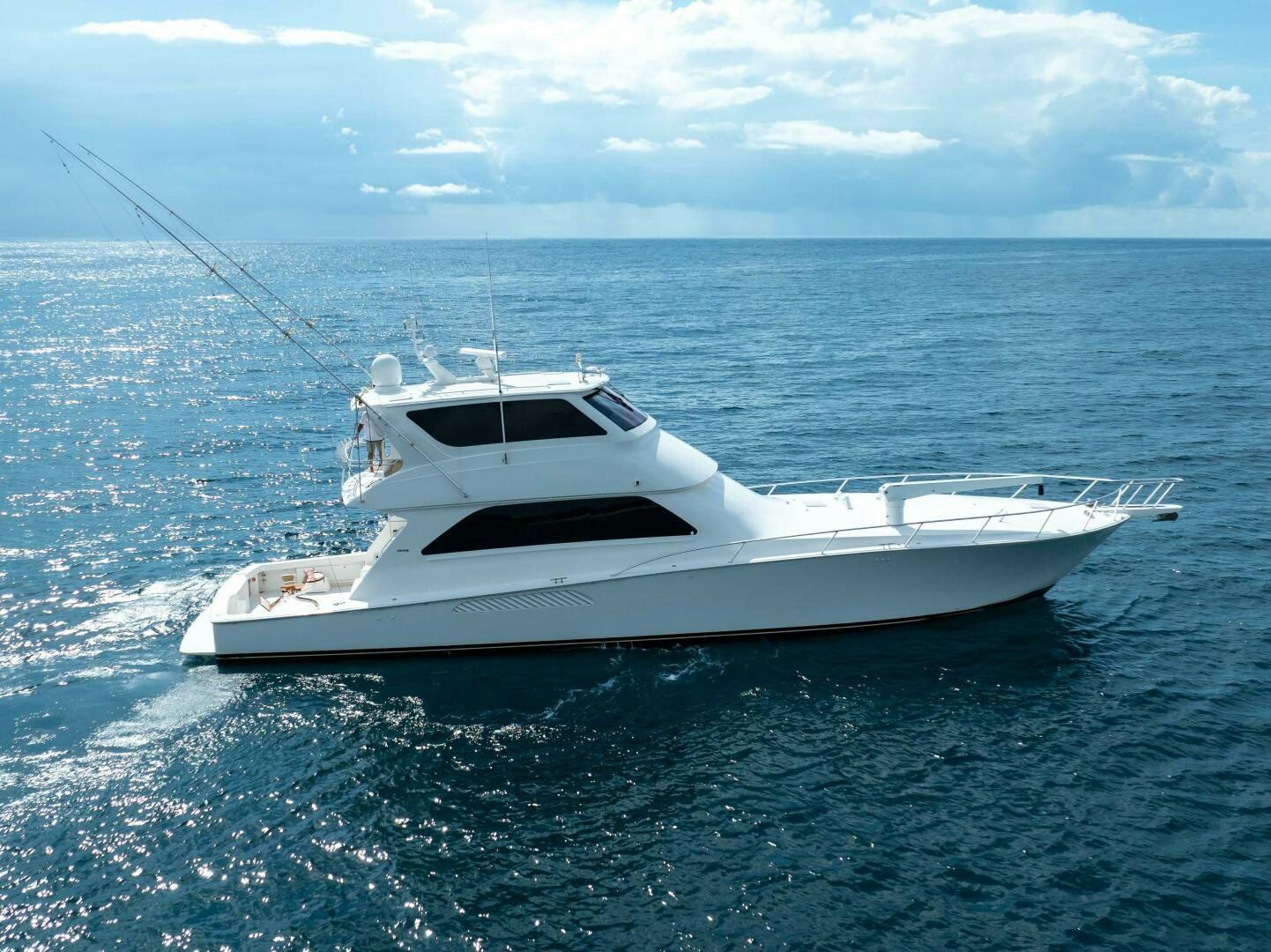 a white yacht in the water aboard Z MOTIVATION Yacht for Sale