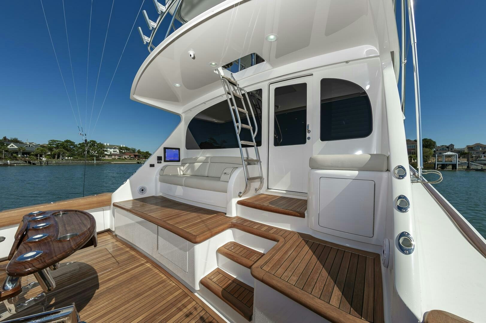 a boat on the water aboard MERCENARIA Yacht for Sale