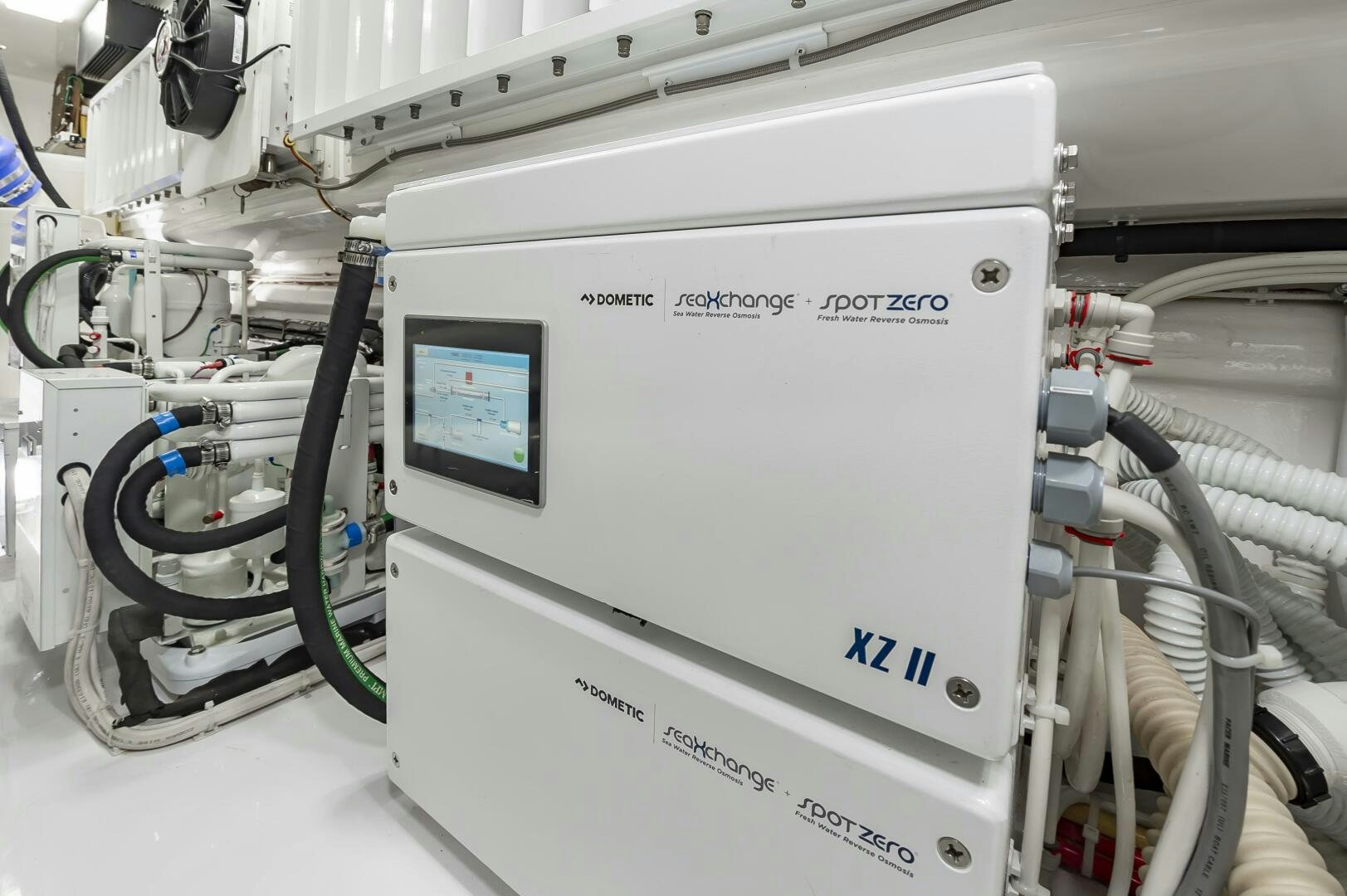 a machine with a screen aboard MERCENARIA Yacht for Sale