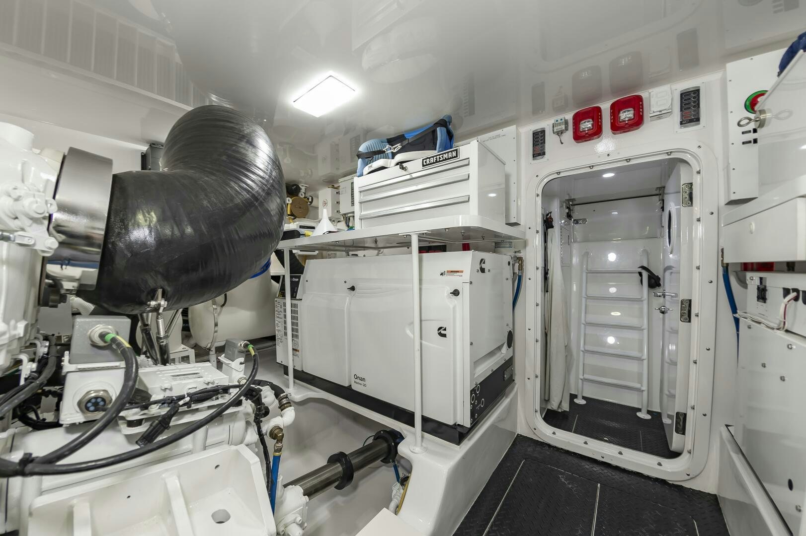 a room with machines and equipment aboard MERCENARIA Yacht for Sale