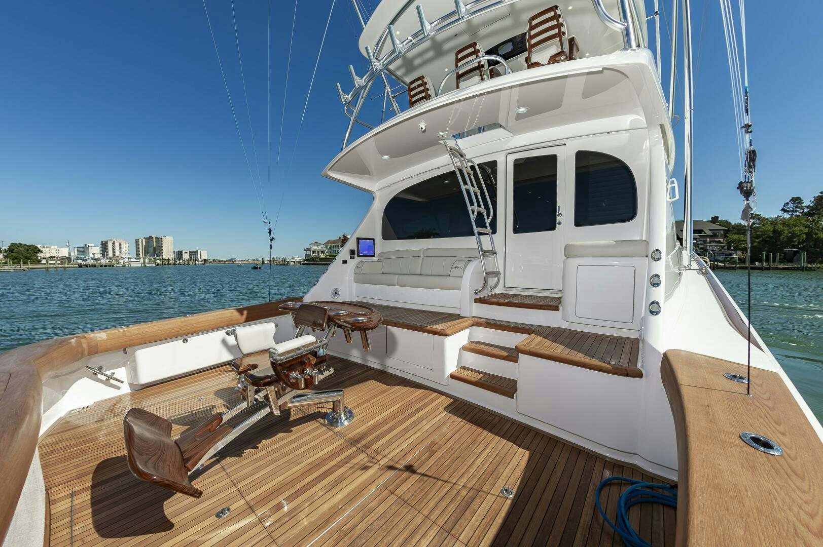 a boat on the water aboard MERCENARIA Yacht for Sale
