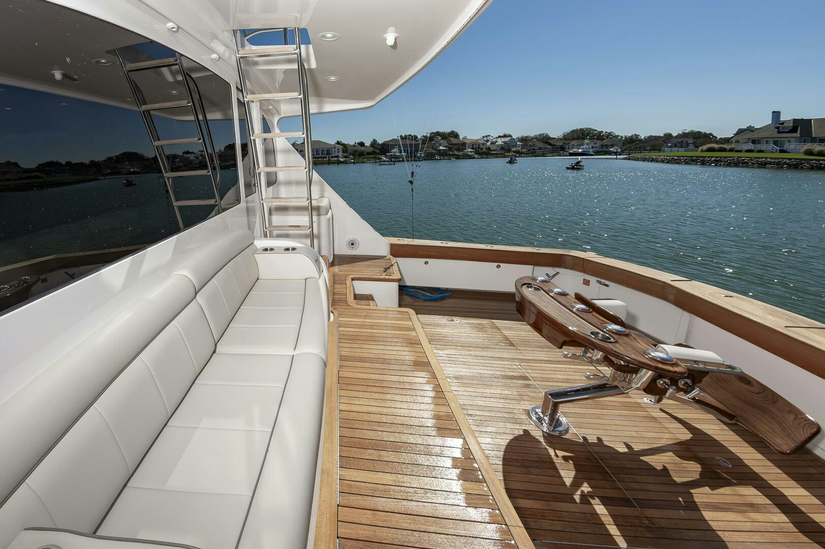 a boat on the water aboard MERCENARIA Yacht for Sale