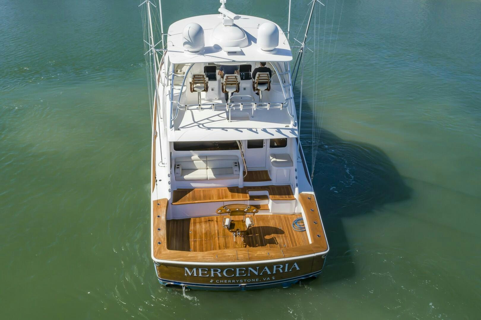 a ship on the water aboard MERCENARIA Yacht for Sale