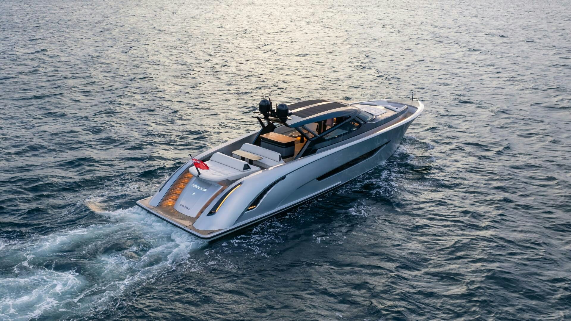 a boat in the water aboard FELLOWSHIP II Yacht for Sale