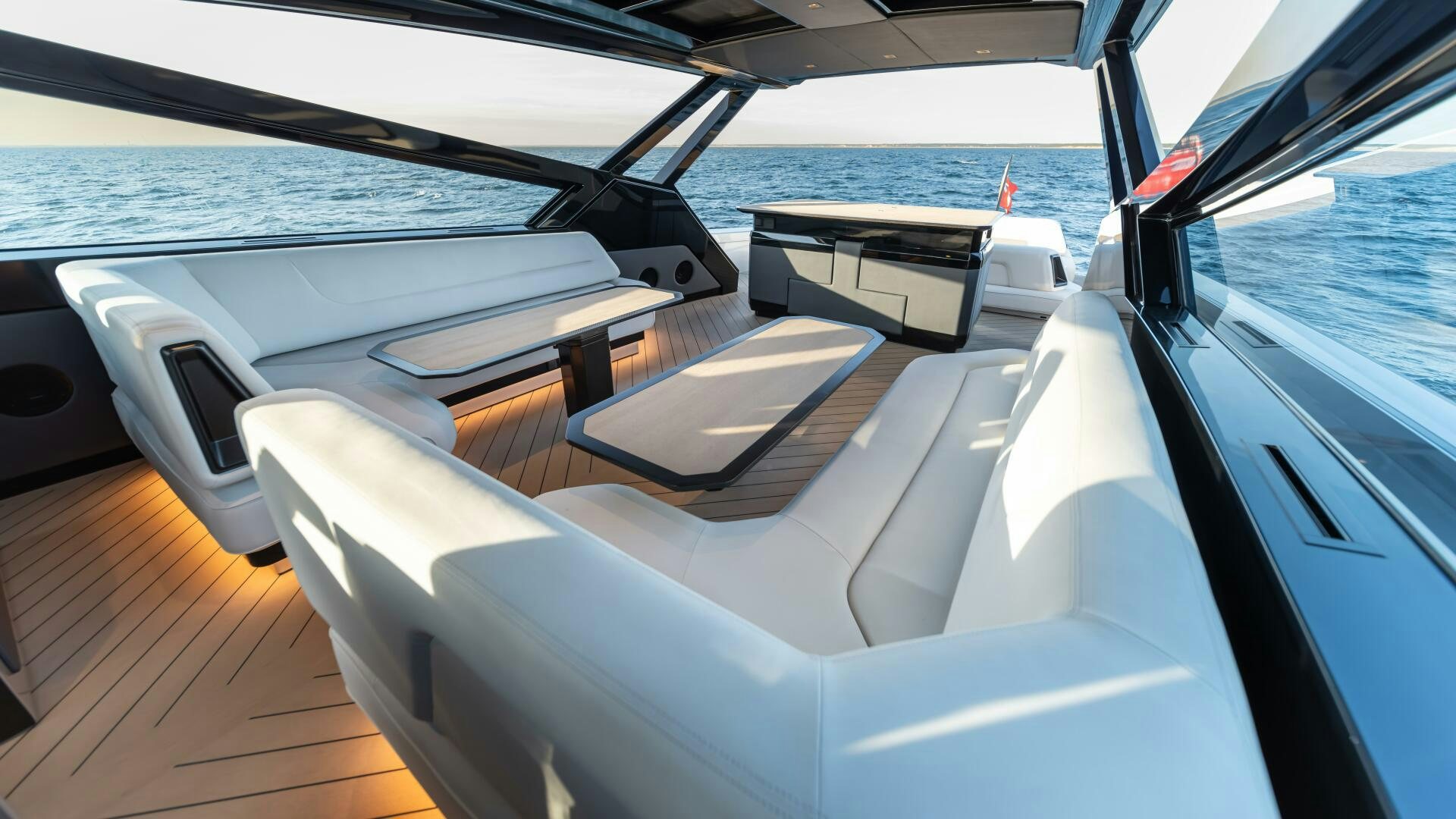 the inside of a boat aboard FELLOWSHIP II Yacht for Sale