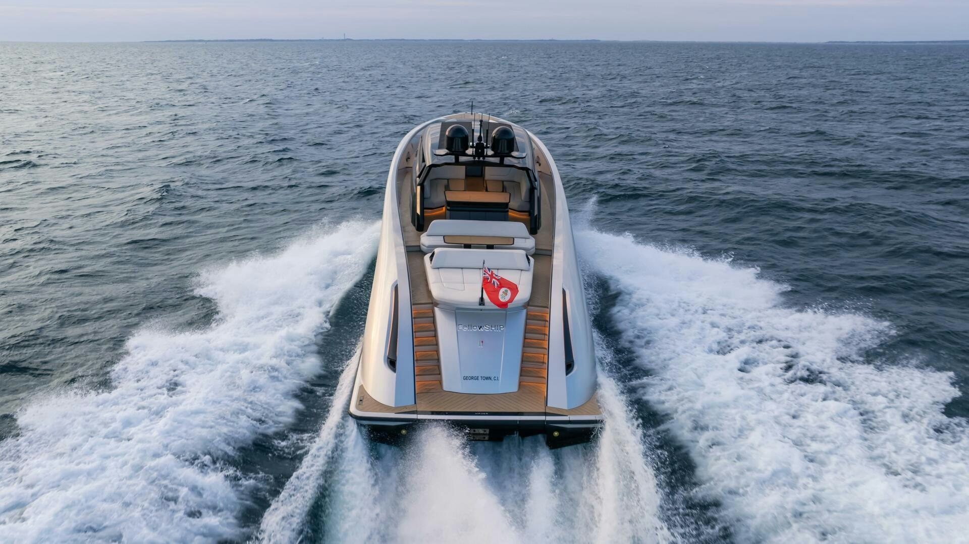 a boat on the water aboard FELLOWSHIP II Yacht for Sale