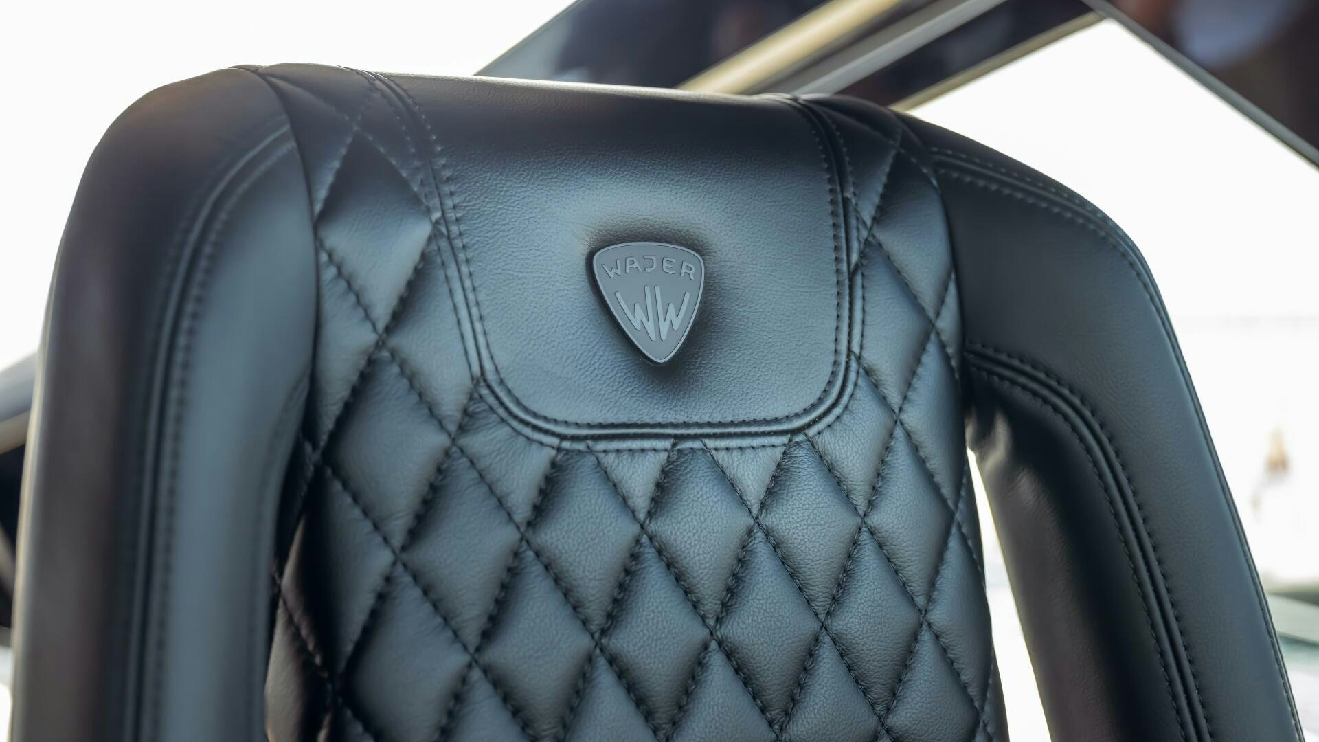 a black car hood aboard FELLOWSHIP II Yacht for Sale