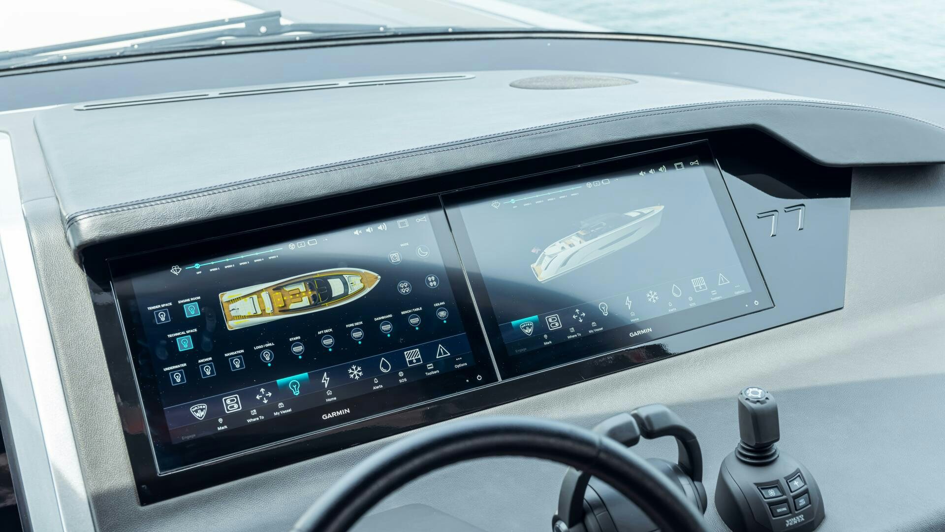 a close-up of a gps aboard FELLOWSHIP II Yacht for Sale