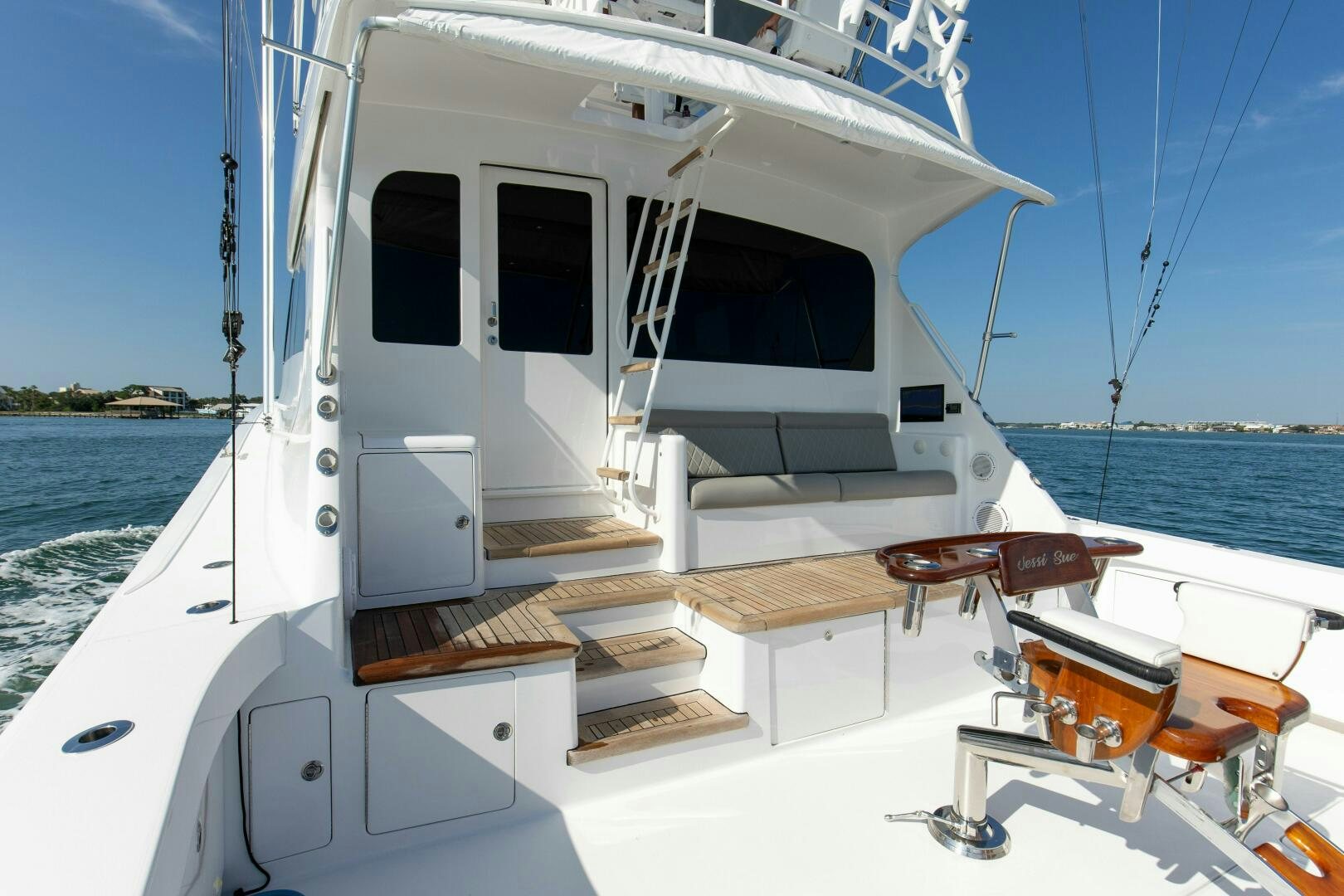 a boat on the water aboard JESSI SUE Yacht for Sale