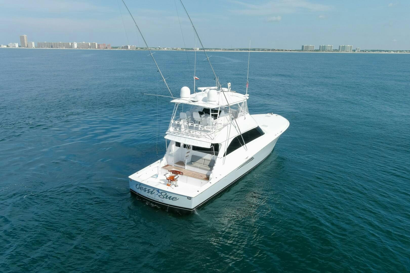 a boat in the water aboard JESSI SUE Yacht for Sale