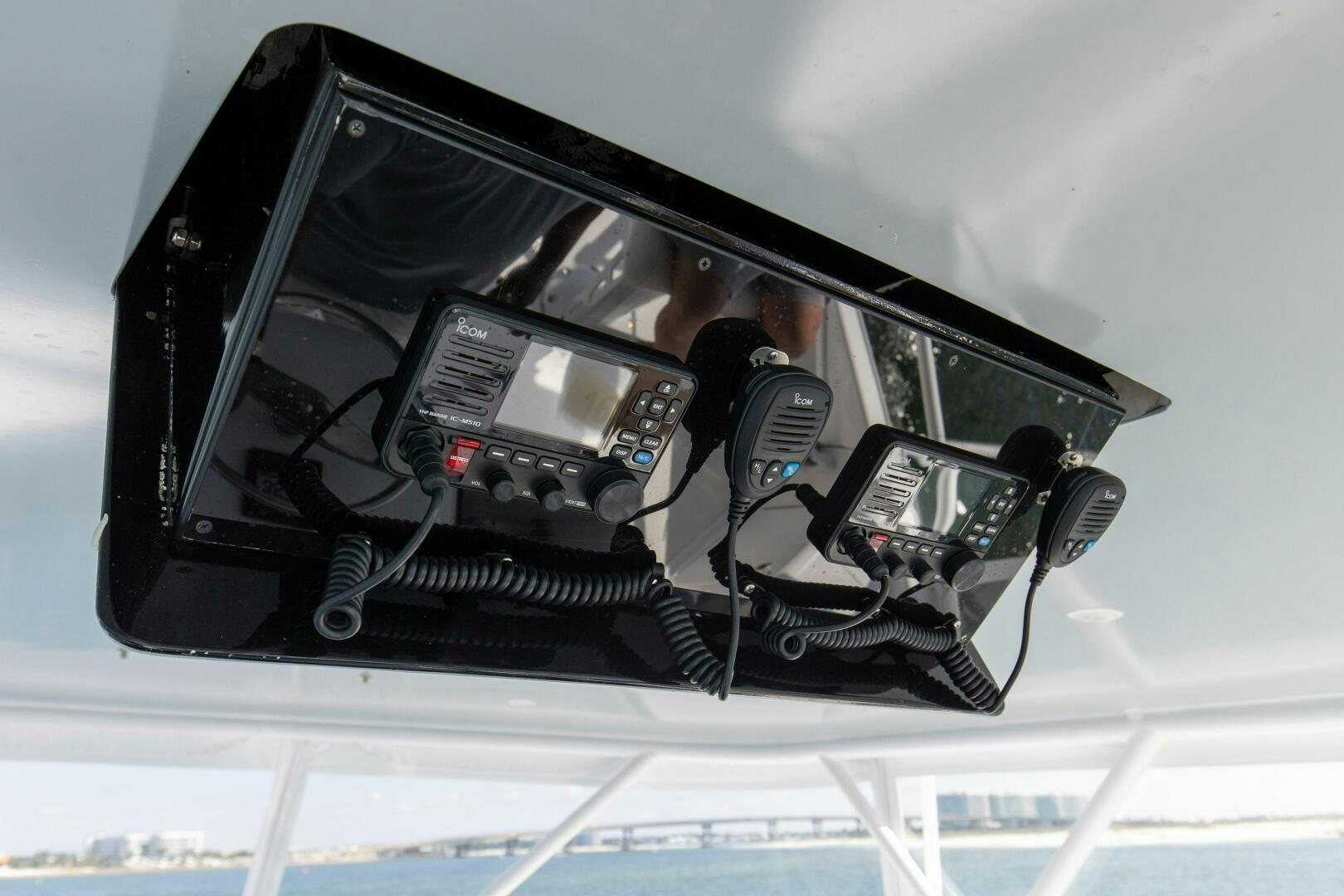 a person in a car aboard JESSI SUE Yacht for Sale