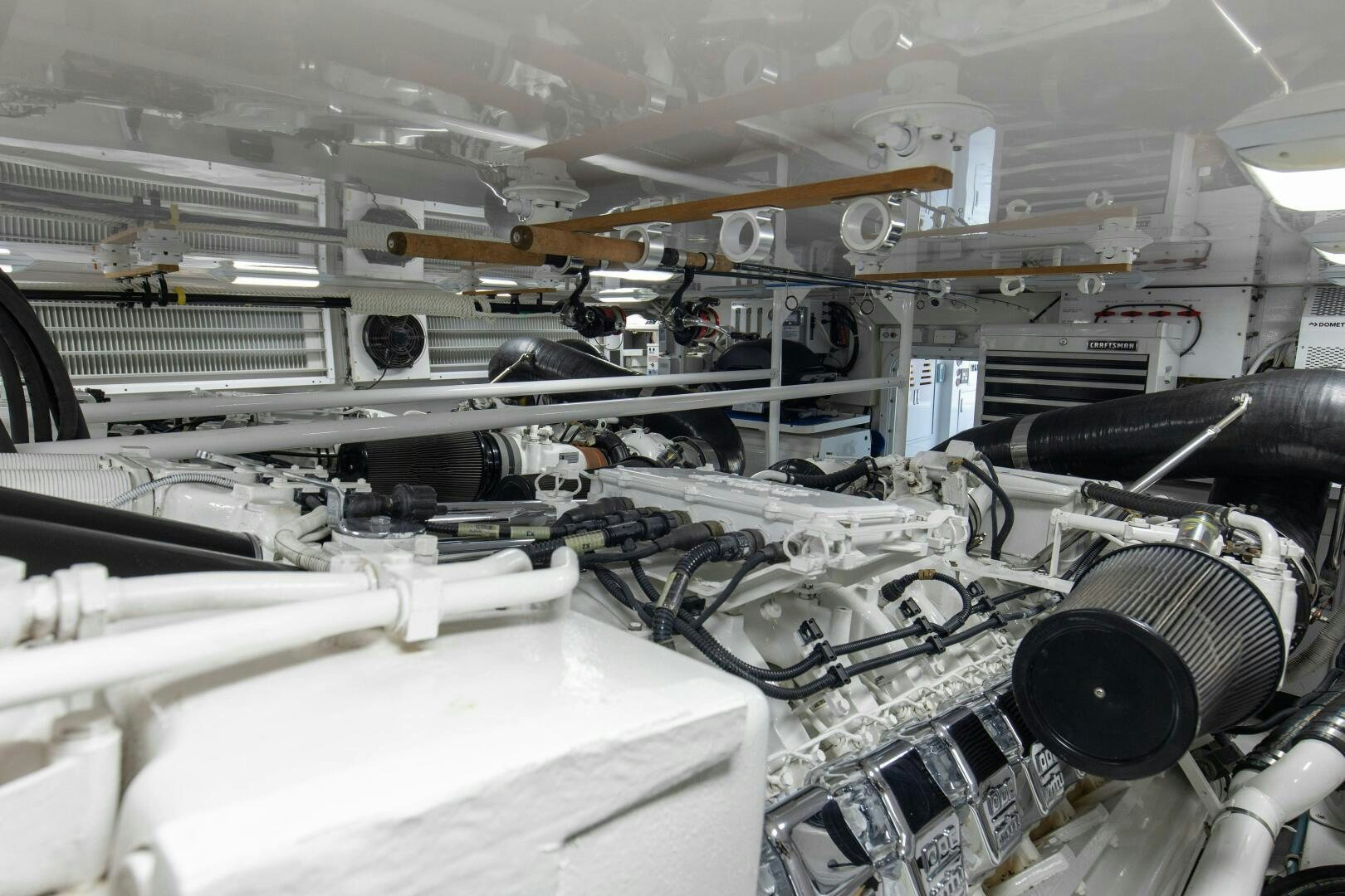 a large machine with pipes aboard JESSI SUE Yacht for Sale