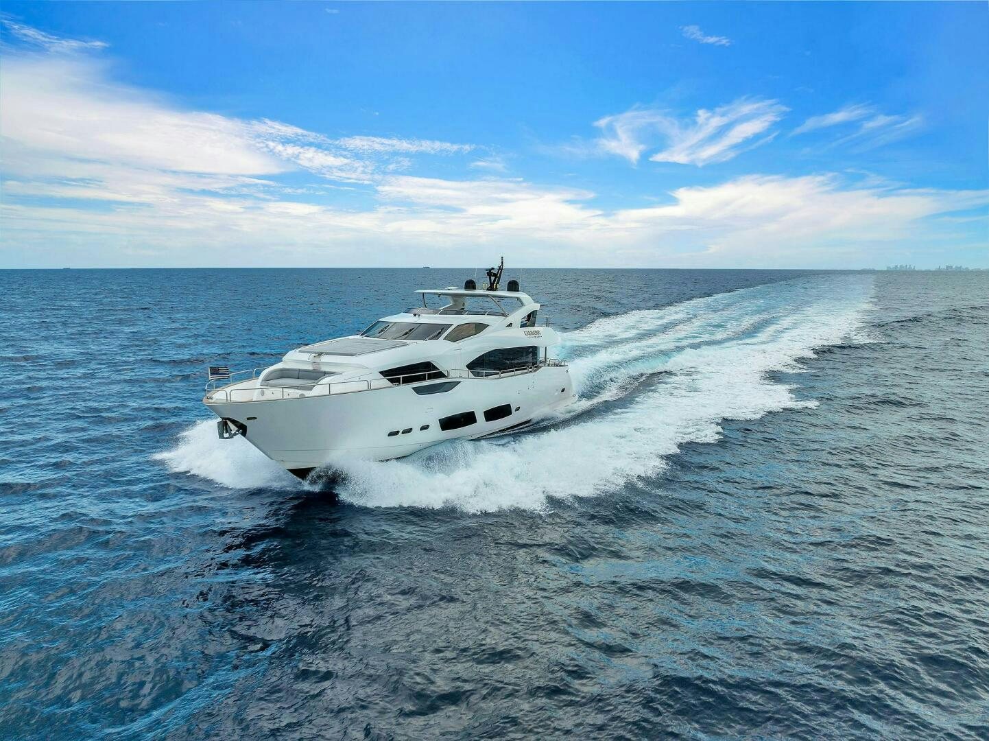 a white yacht on the water aboard KARILLIAN & COMPANY Yacht for Sale