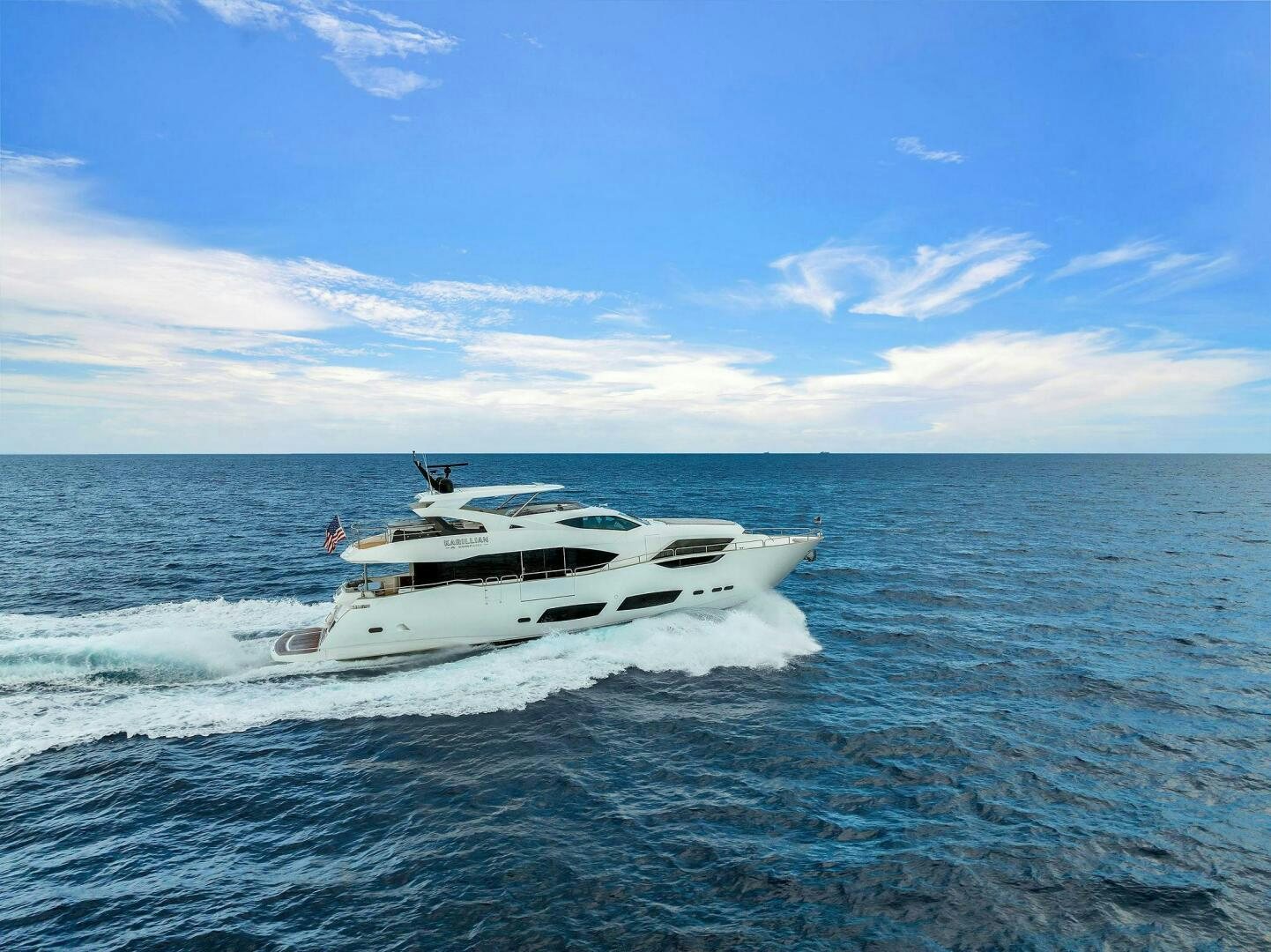 a boat on the water aboard KARILLIAN & COMPANY Yacht for Sale