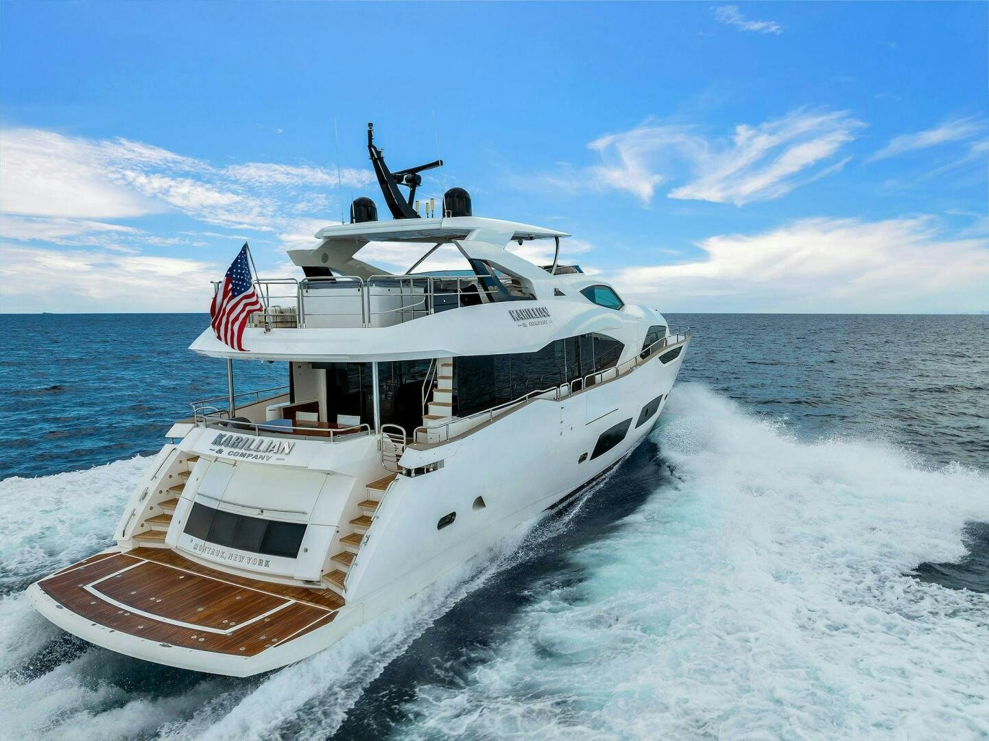 a boat on the water aboard KARILLIAN & COMPANY Yacht for Sale