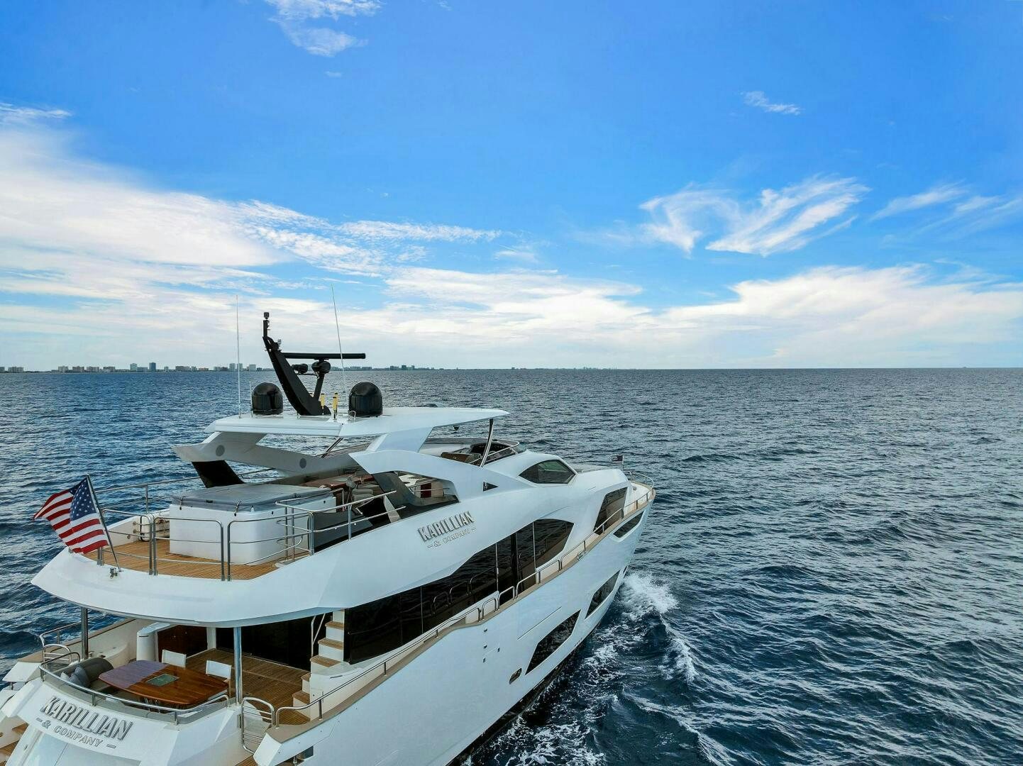a boat on the water aboard KARILLIAN & COMPANY Yacht for Sale