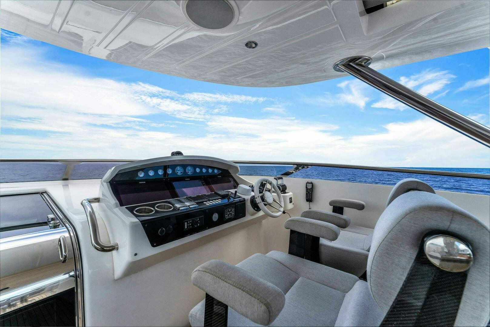 inside of a car aboard KARILLIAN & COMPANY Yacht for Sale