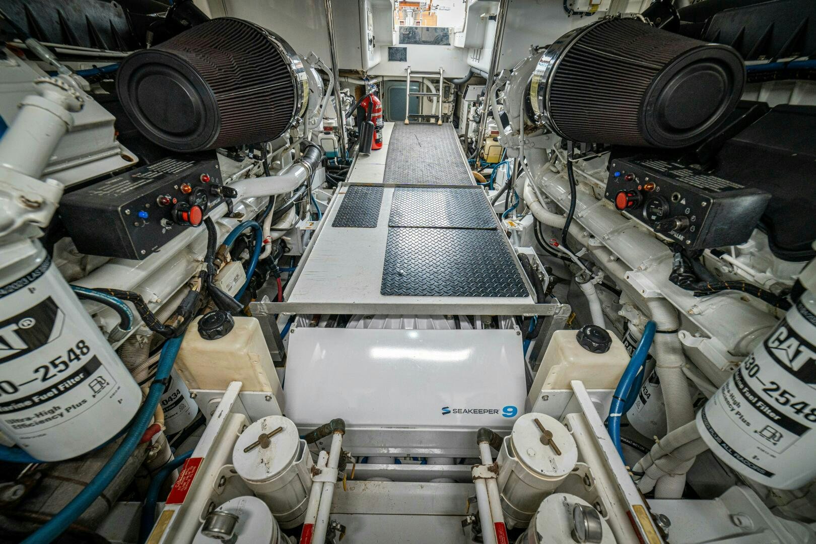 a machine with many wires aboard MARLIN CLIPPER Yacht for Sale