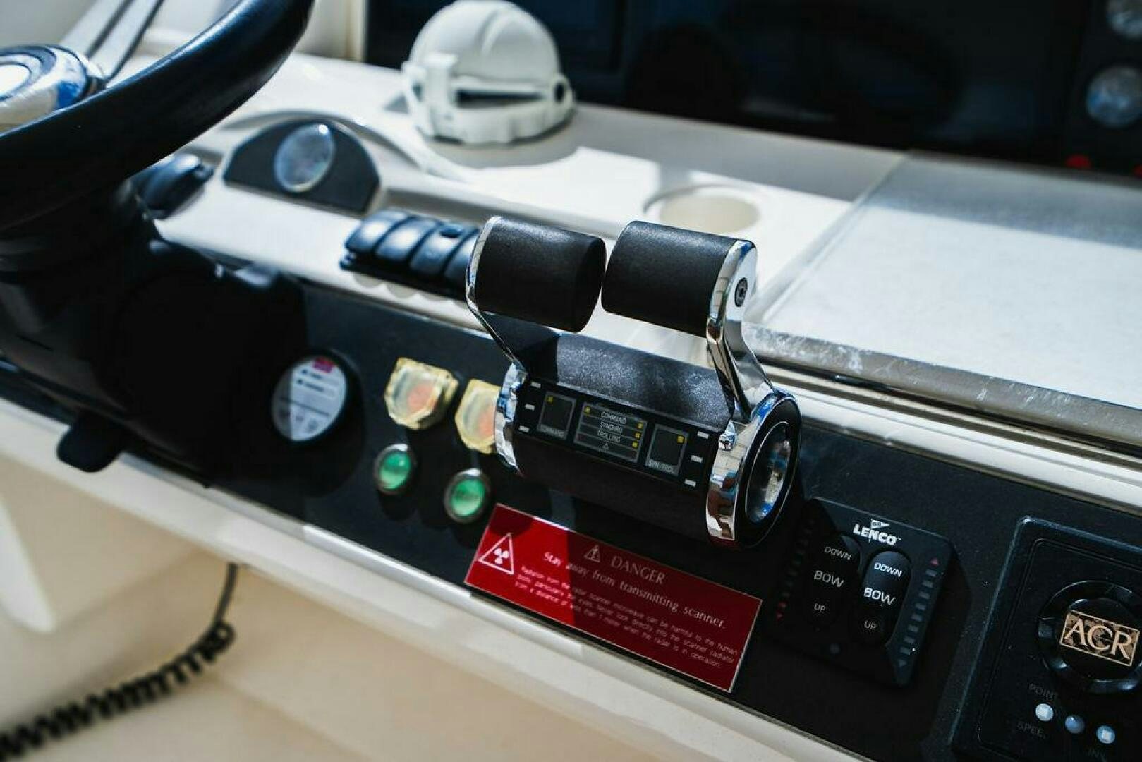 a close-up of a car's dashboard aboard EMPIRE SUN Yacht for Sale