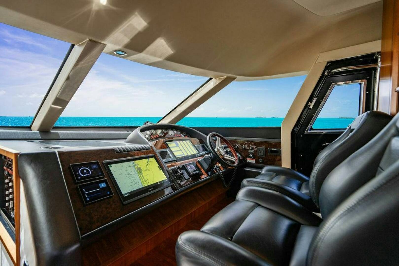 inside of a vehicle aboard EMPIRE SUN Yacht for Sale