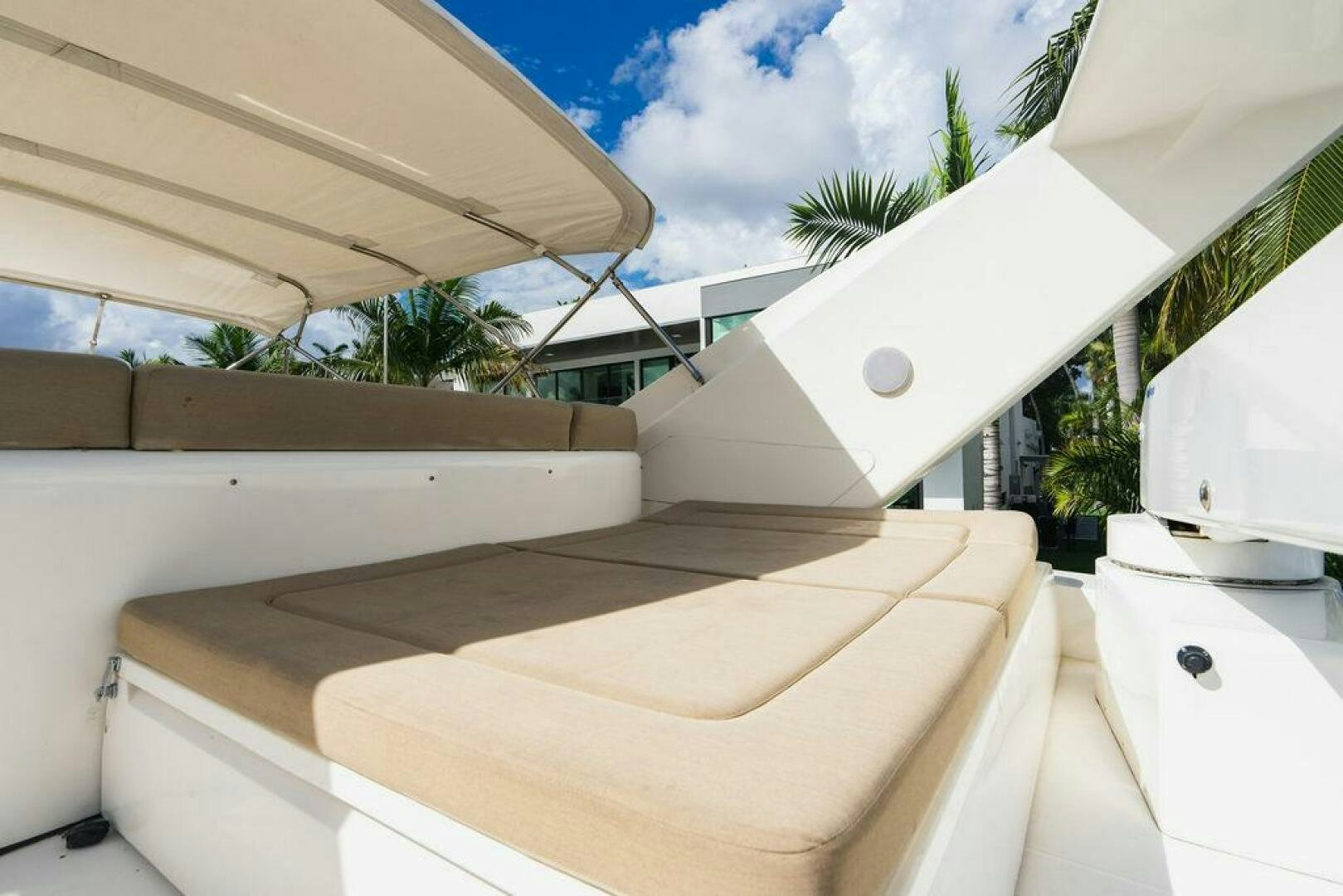 a white house with stairs aboard EMPIRE SUN Yacht for Sale