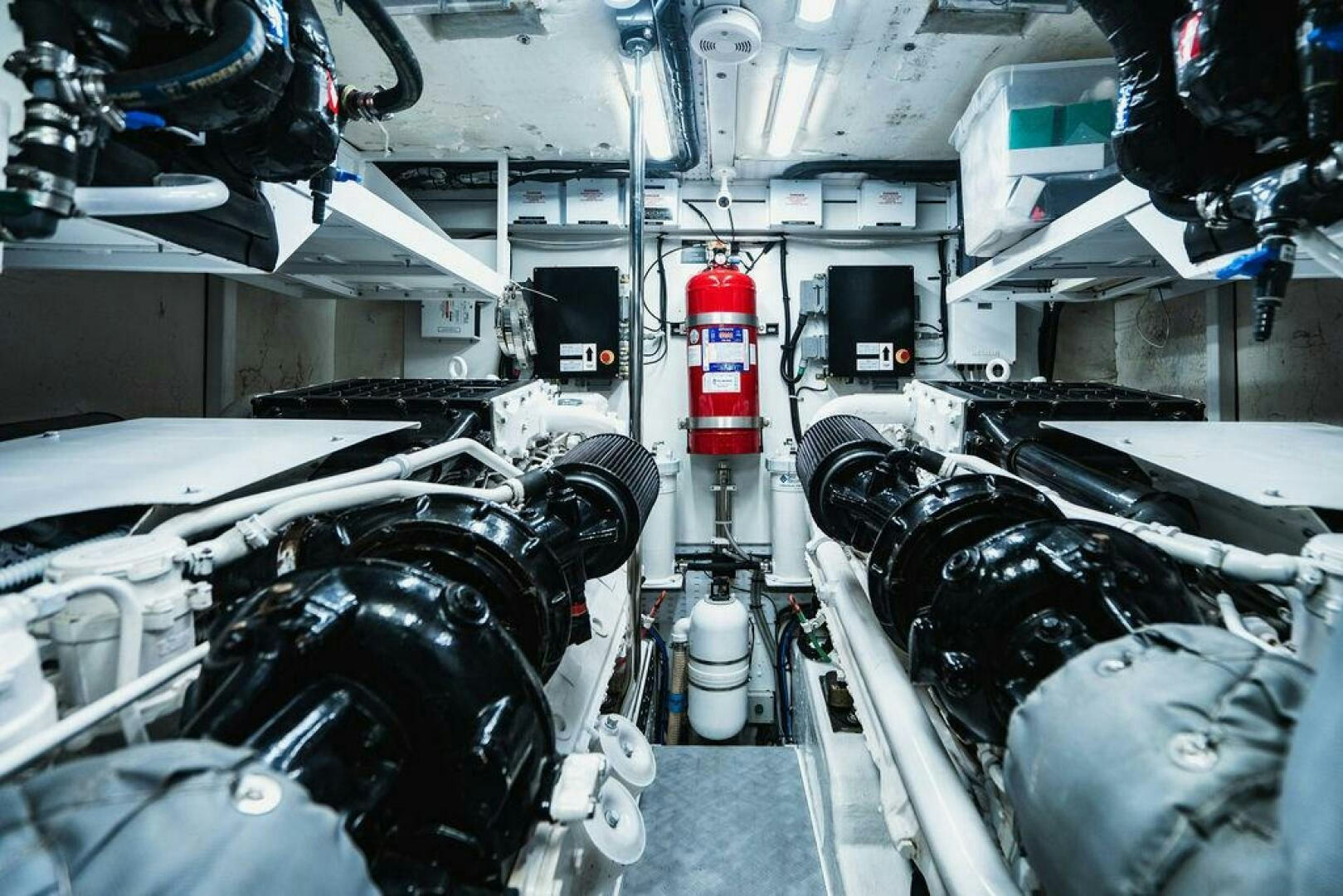 a close-up of a machine aboard EMPIRE SUN Yacht for Sale