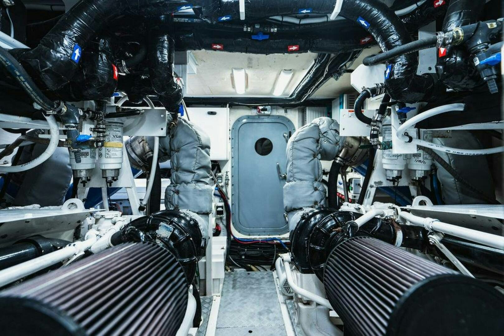 a large machine with many wires aboard EMPIRE SUN Yacht for Sale