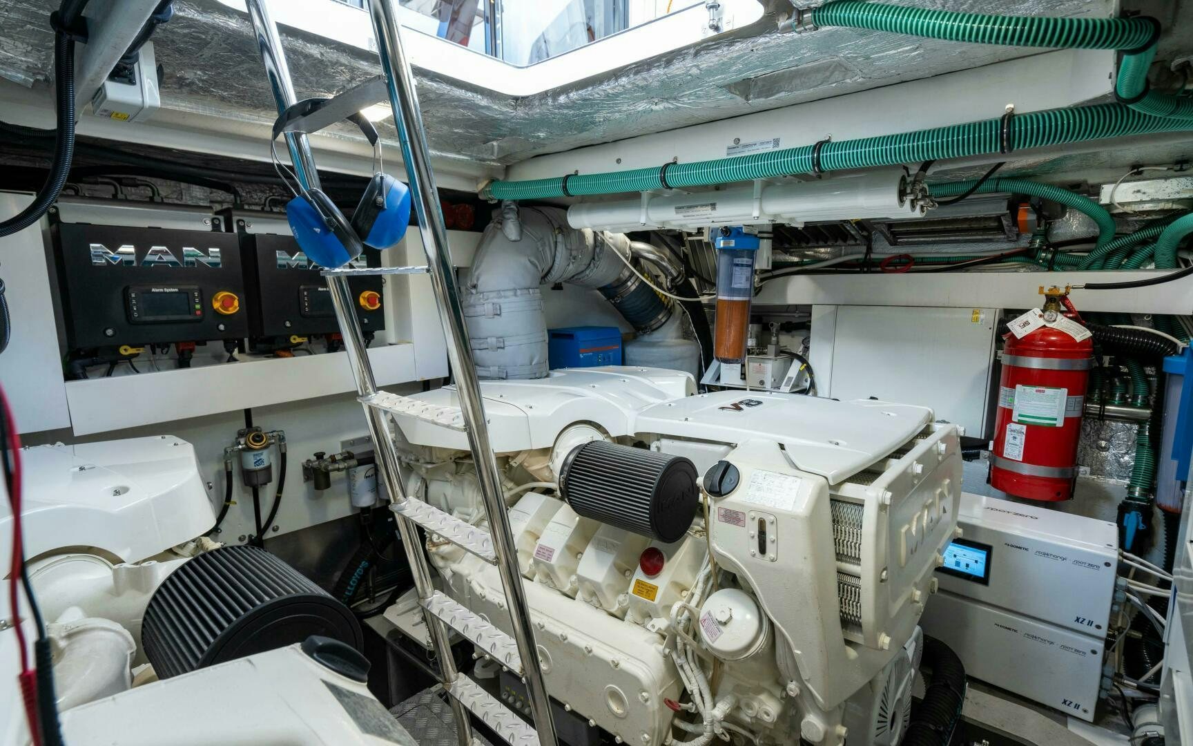 a close-up of a machine aboard 4-PLAY VII Yacht for Sale