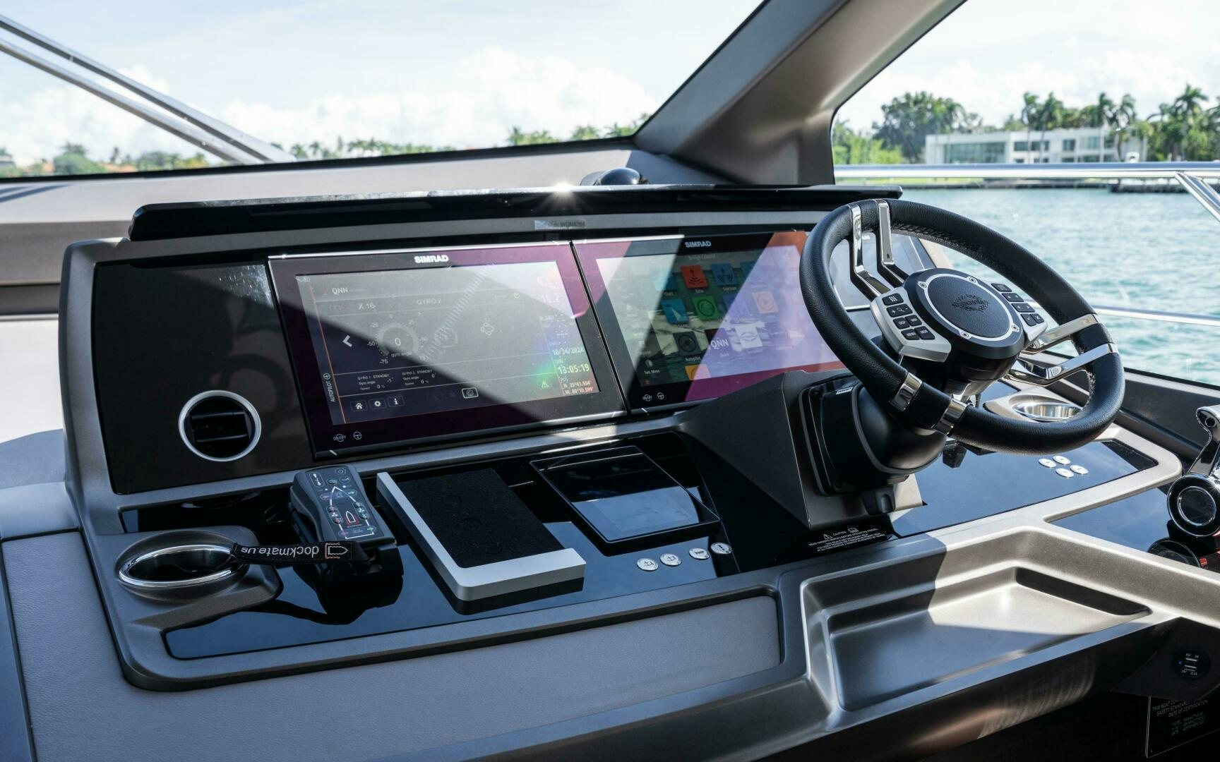 the inside of a car aboard 4-PLAY VII Yacht for Sale