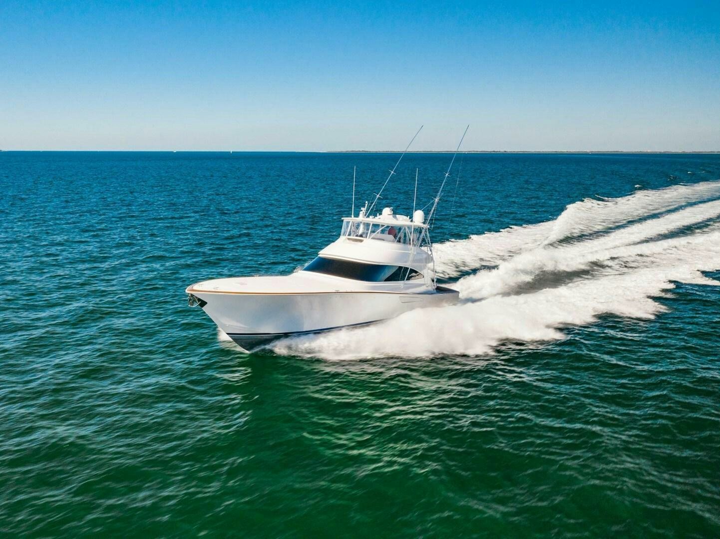 a boat on the water aboard AEI Yacht for Sale