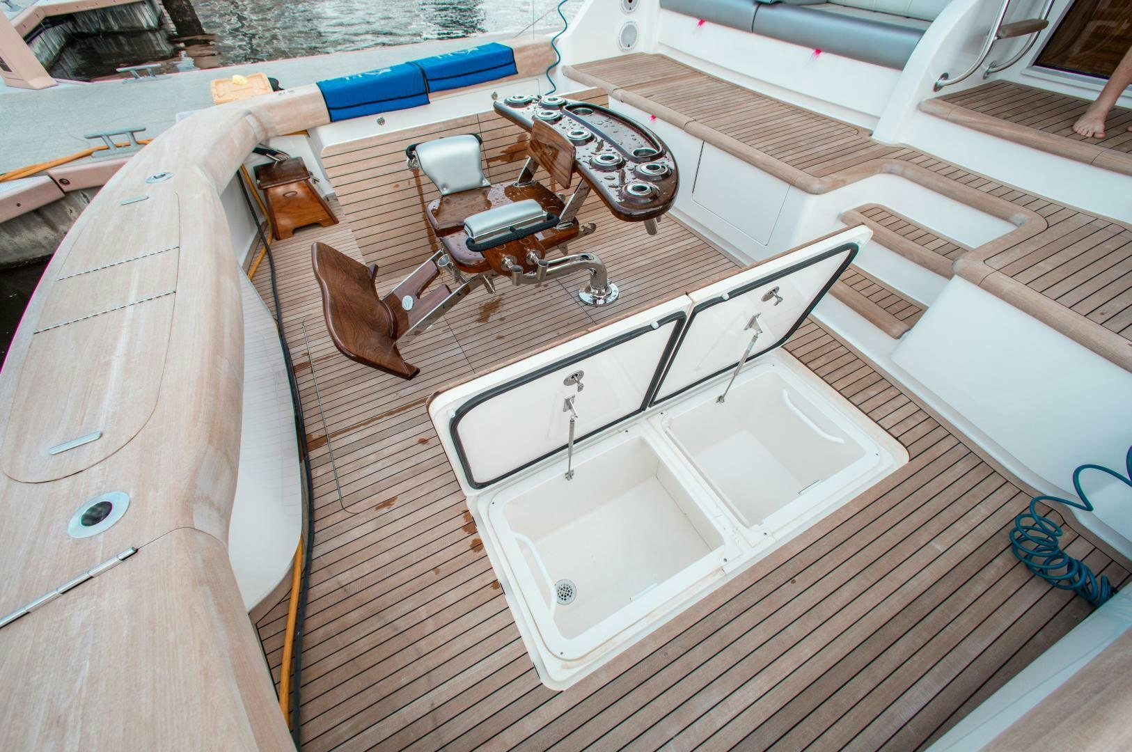 a boat on the water aboard AEI Yacht for Sale