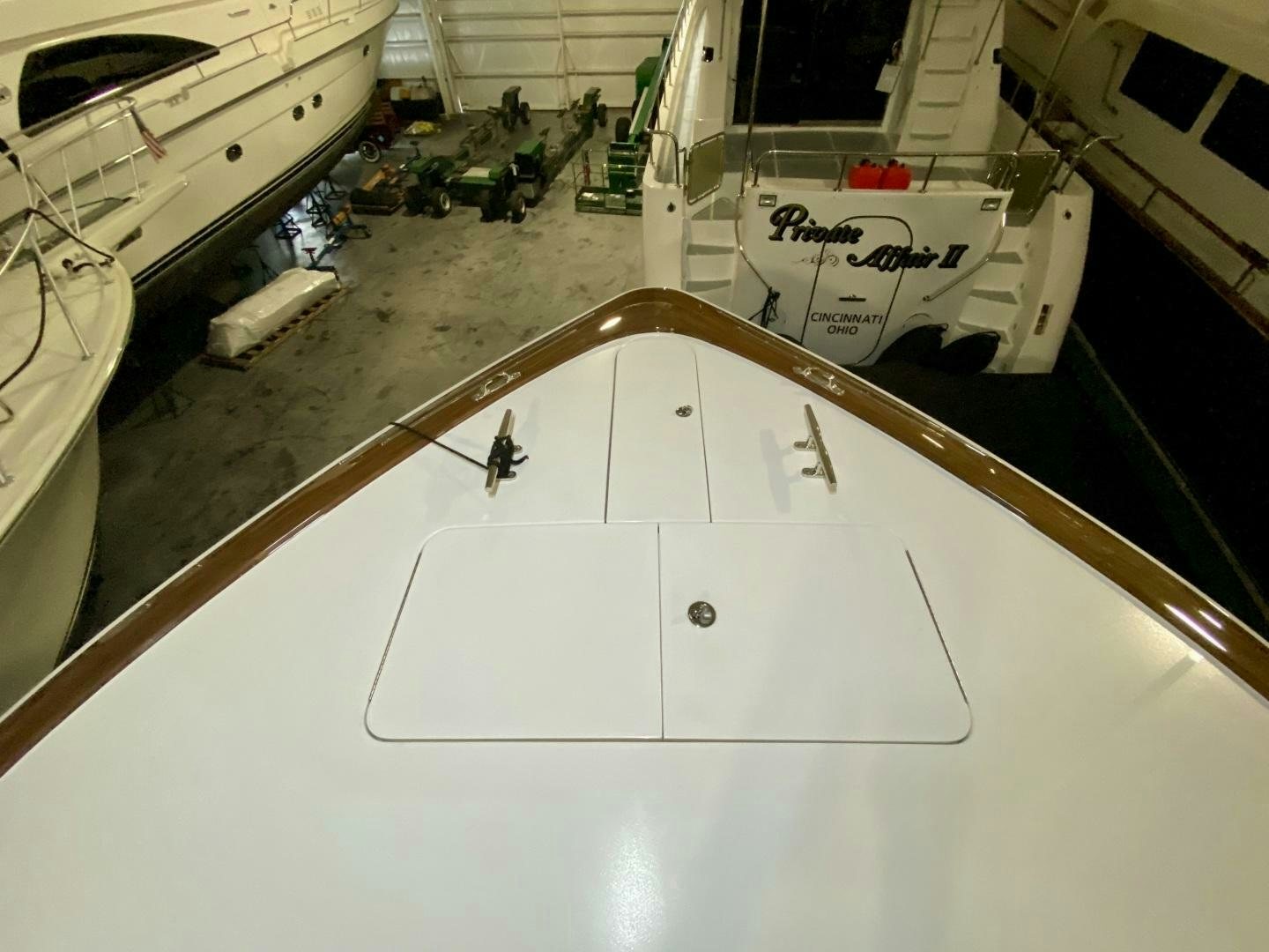 a large white machine aboard AEI Yacht for Sale