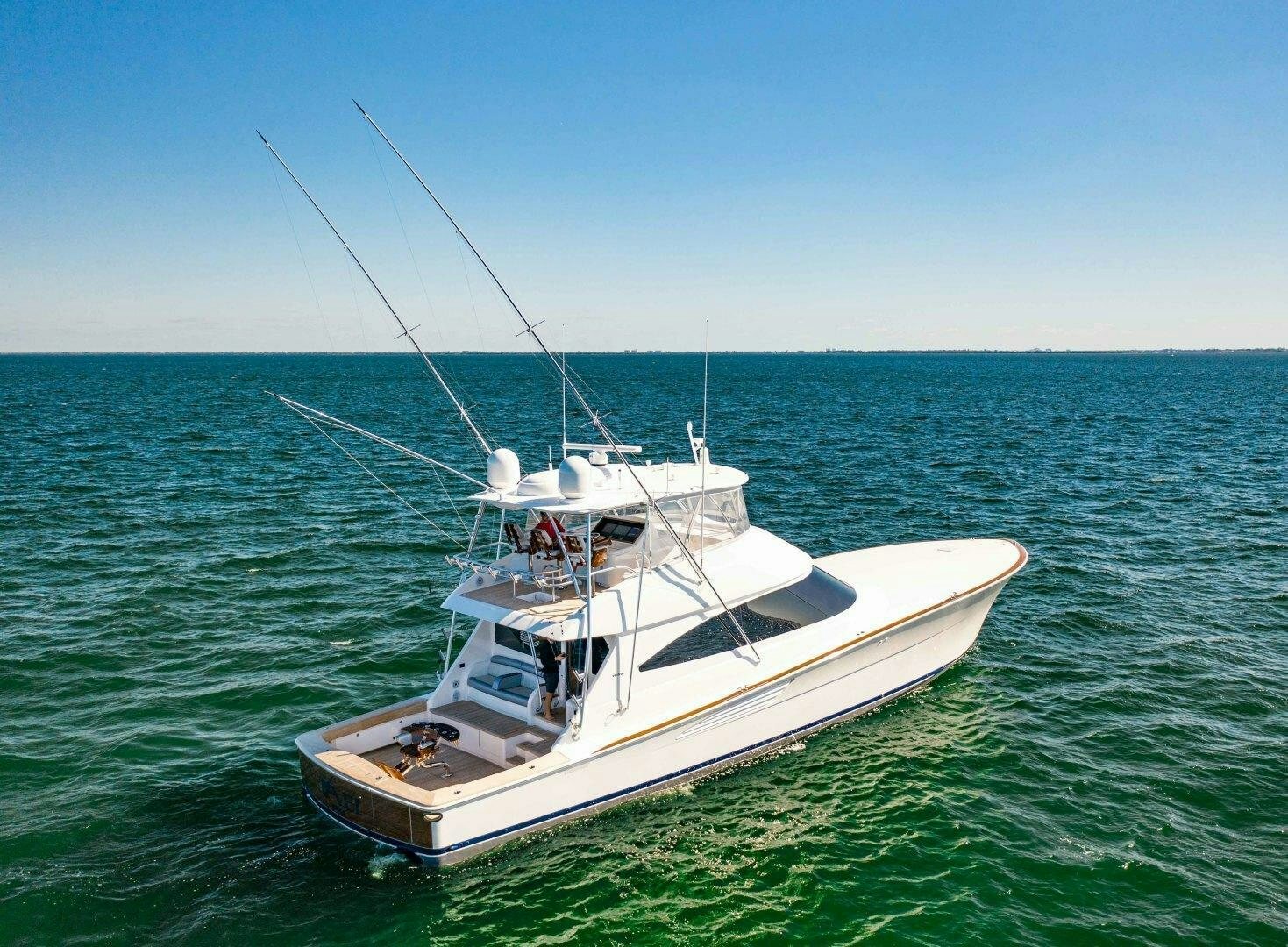 a boat in the water aboard AEI Yacht for Sale
