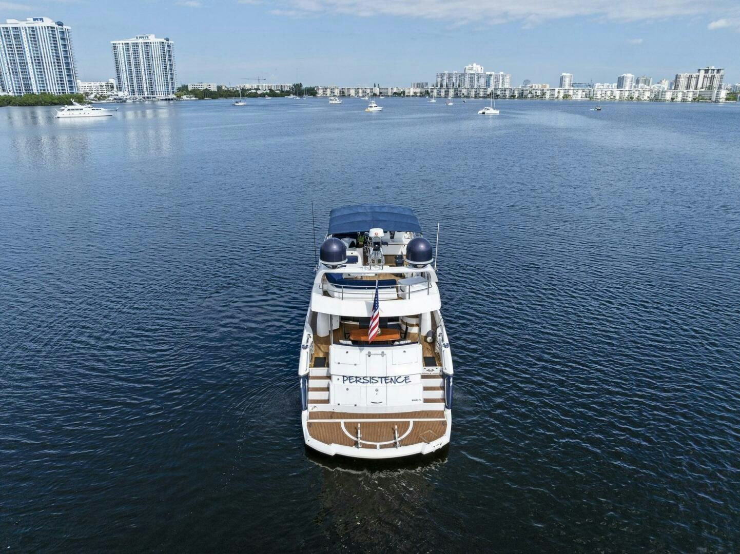 a boat on the water aboard PERSISTENCE Yacht for Sale
