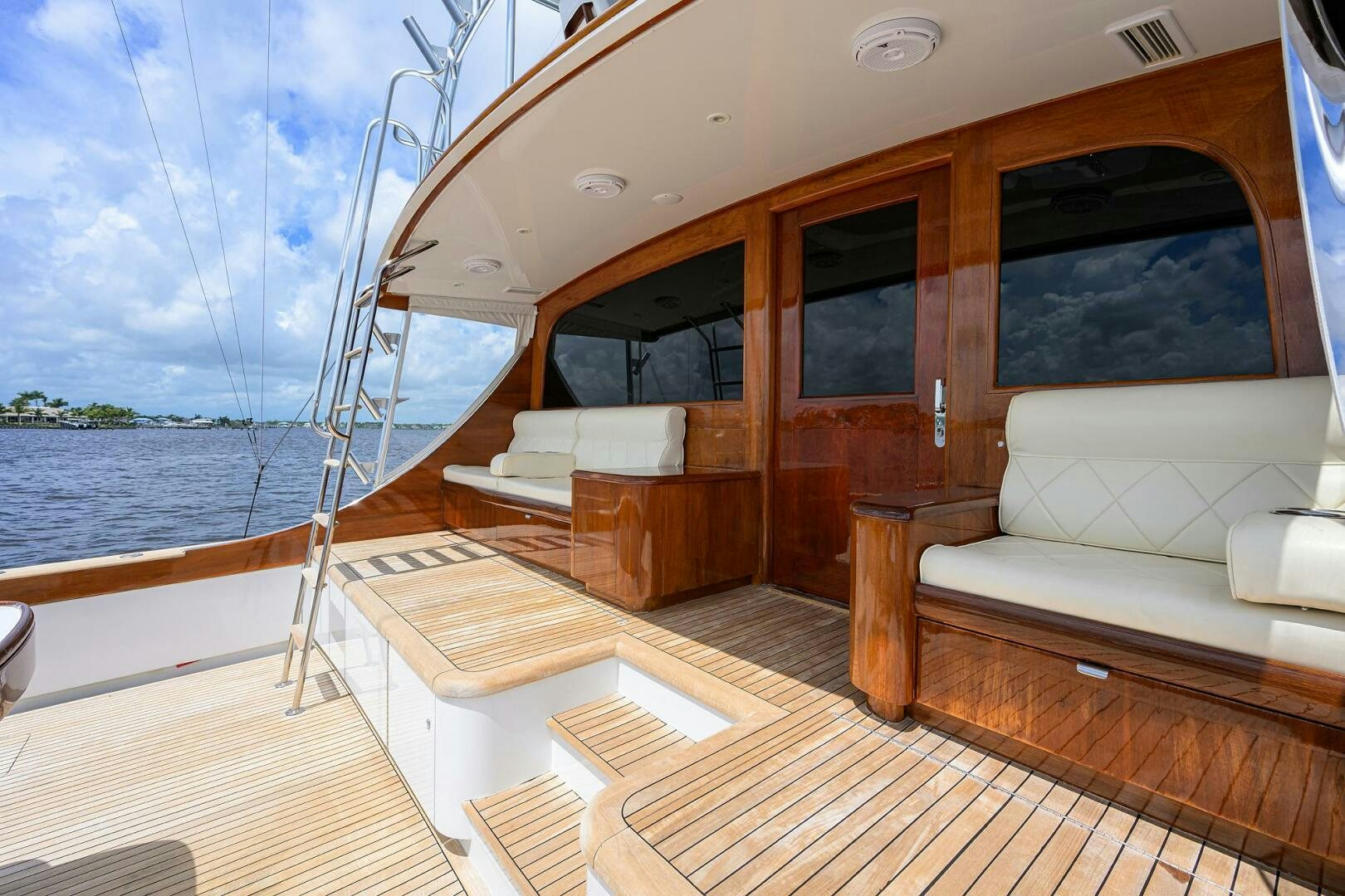 a boat on a boat aboard BUSINESS STINKS Yacht for Sale