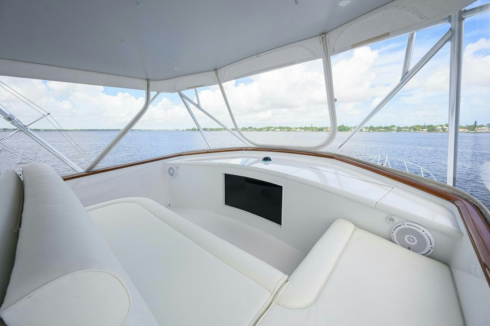 the inside of a boat aboard BUSINESS STINKS Yacht for Sale