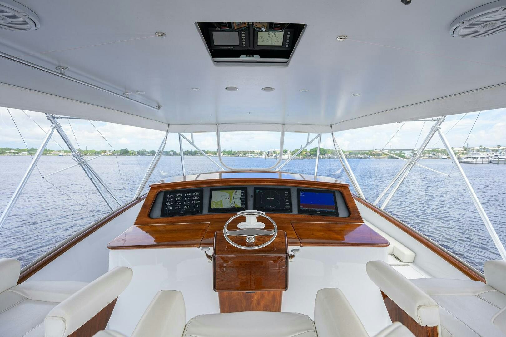 a boat on the water aboard BUSINESS STINKS Yacht for Sale