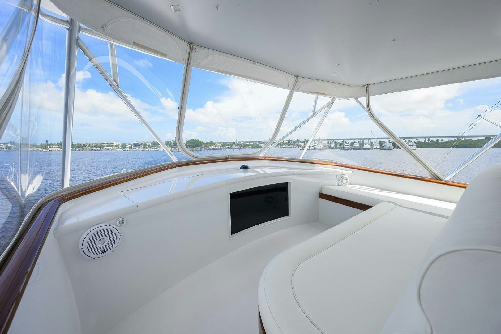 the inside of a boat aboard BUSINESS STINKS Yacht for Sale