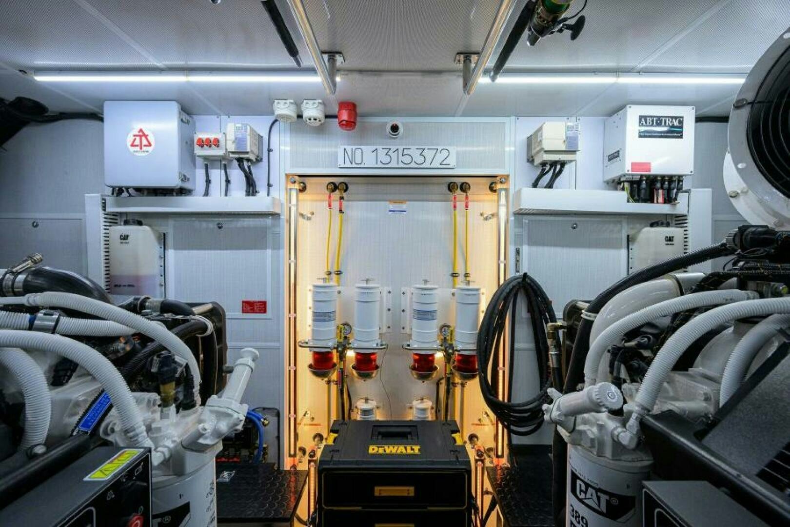 a machine with wires aboard JOURNEY Yacht for Sale