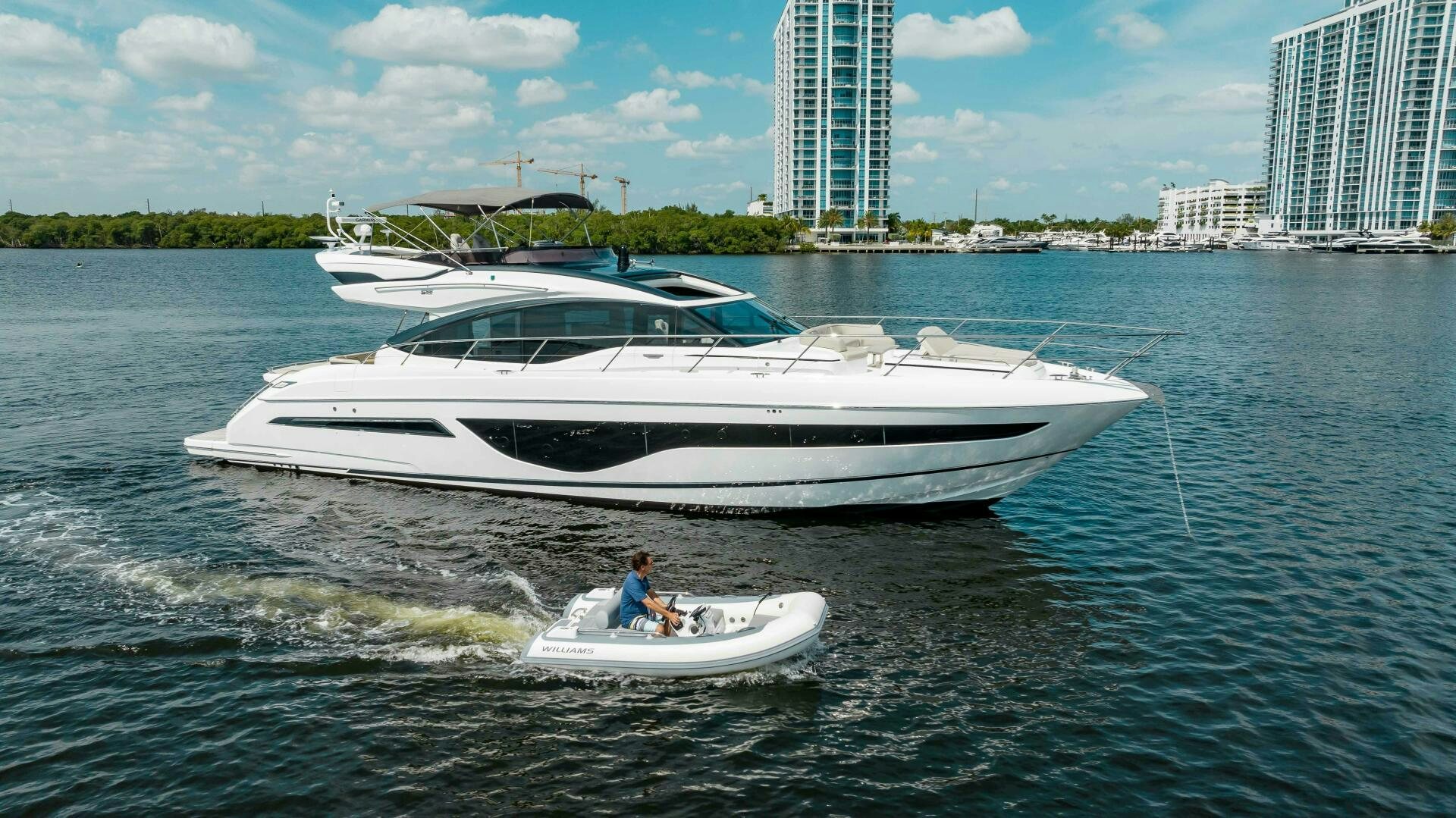 a person on a boat aboard BEST OF YOU Yacht for Sale
