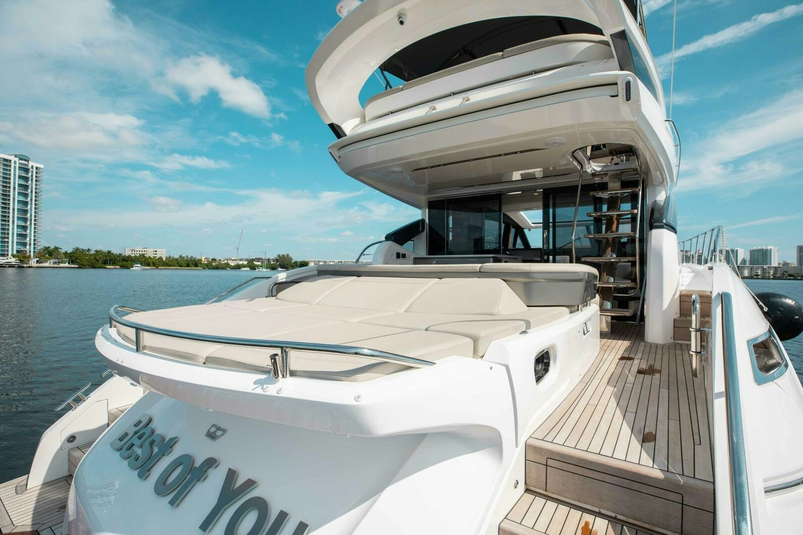 a boat on a body of water aboard BEST OF YOU Yacht for Sale